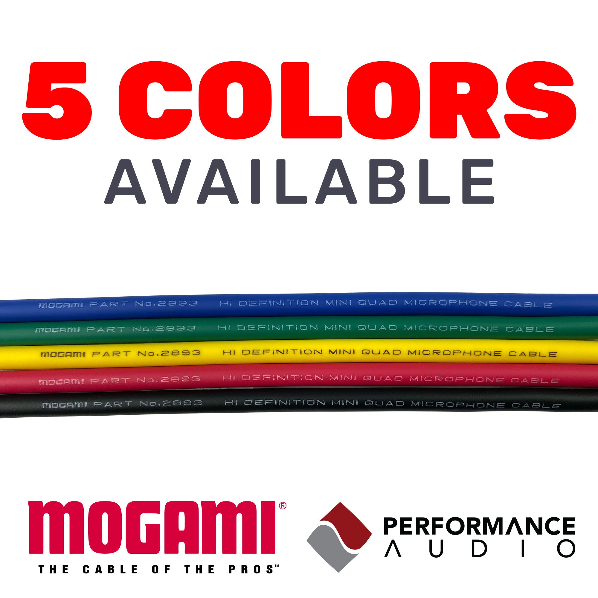 Mogami W2893 Miniature Neglex Quad Microphone Cable (Blue, 656'/200m Roll)