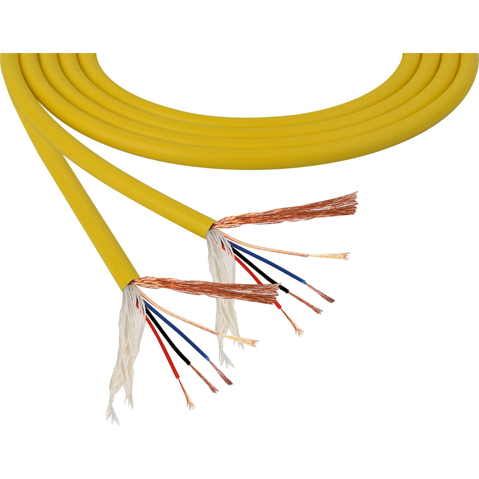 Mogami W2893 Miniature Neglex Quad Microphone Cable (Yellow, 328'/100m Roll)
