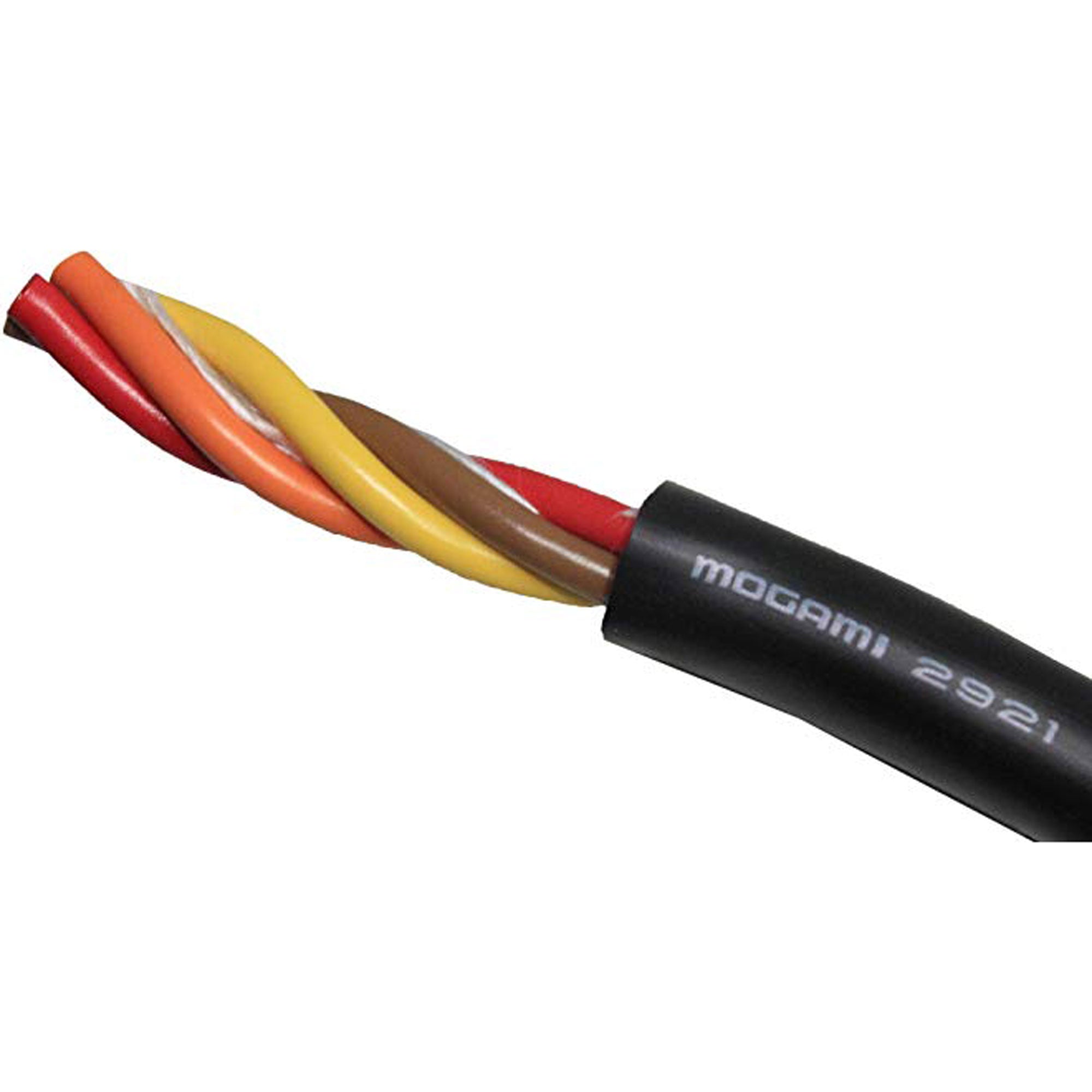 Mogami W2921 4 Conductor HiDef Superflexible Studio Speaker Cable (500' Roll)