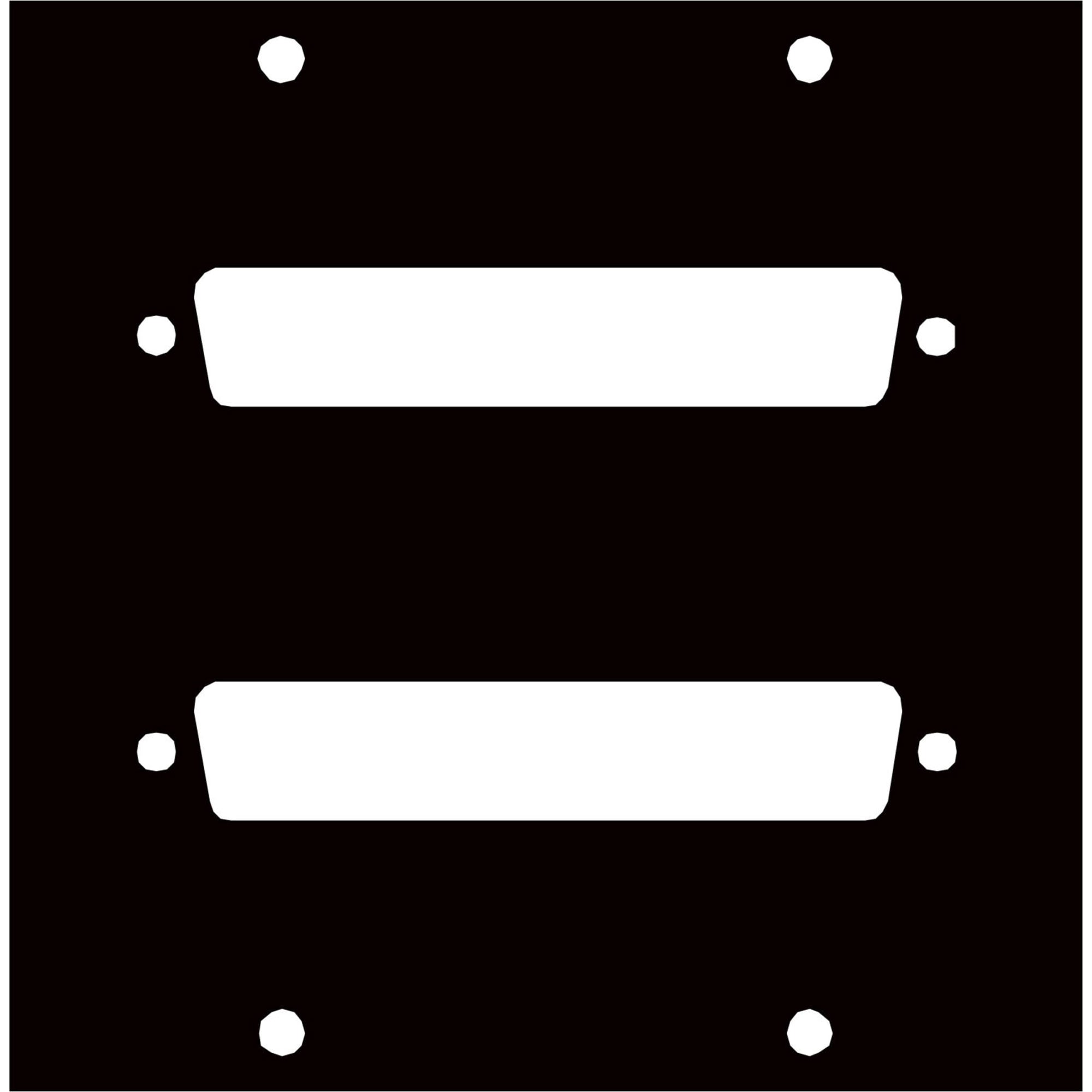 Middle Atlantic UCP-2DB37 UCP Panel for Two DB37