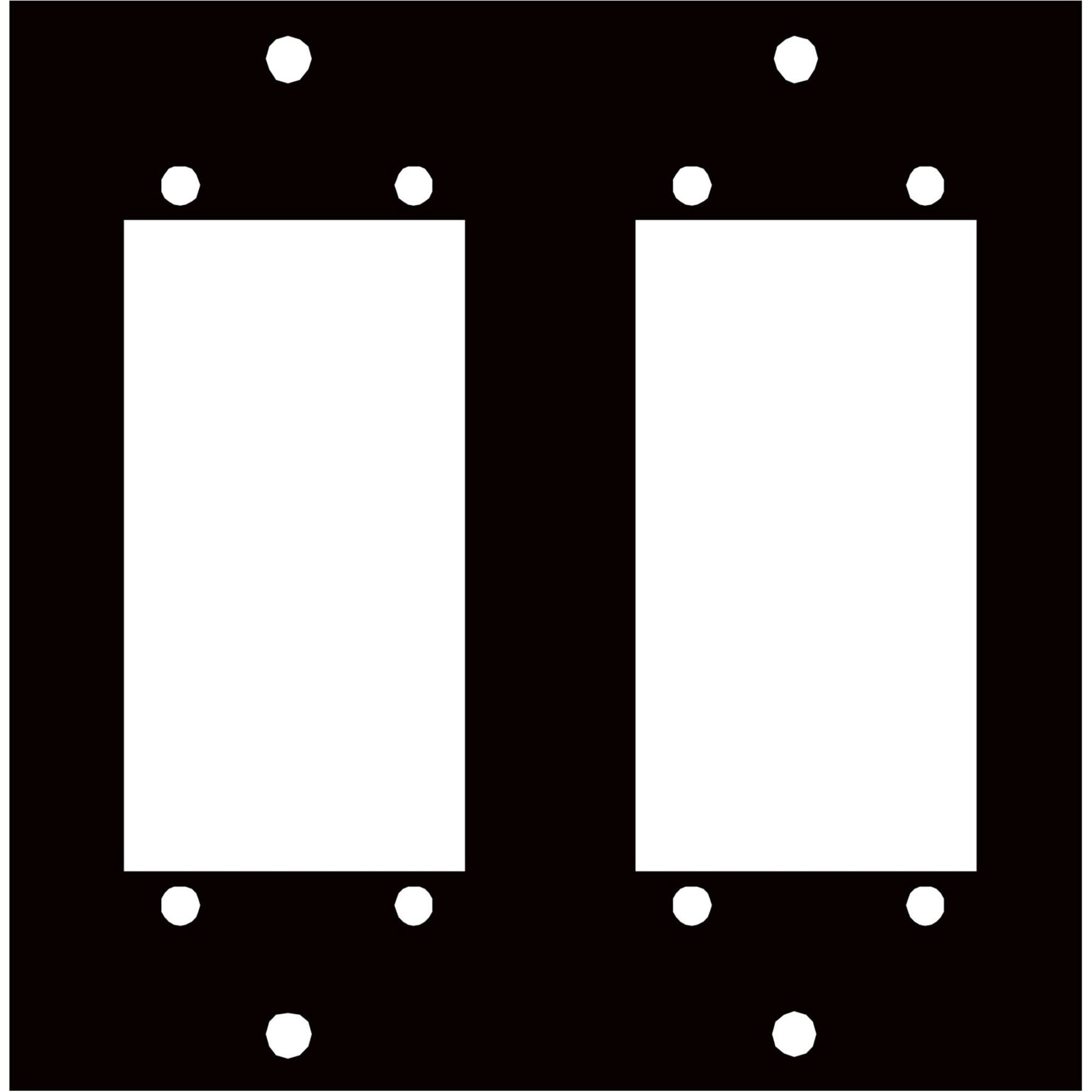 Middle Atlantic UCP-2ELCO90 UCP Panel for Two ELCO 90 Pin
