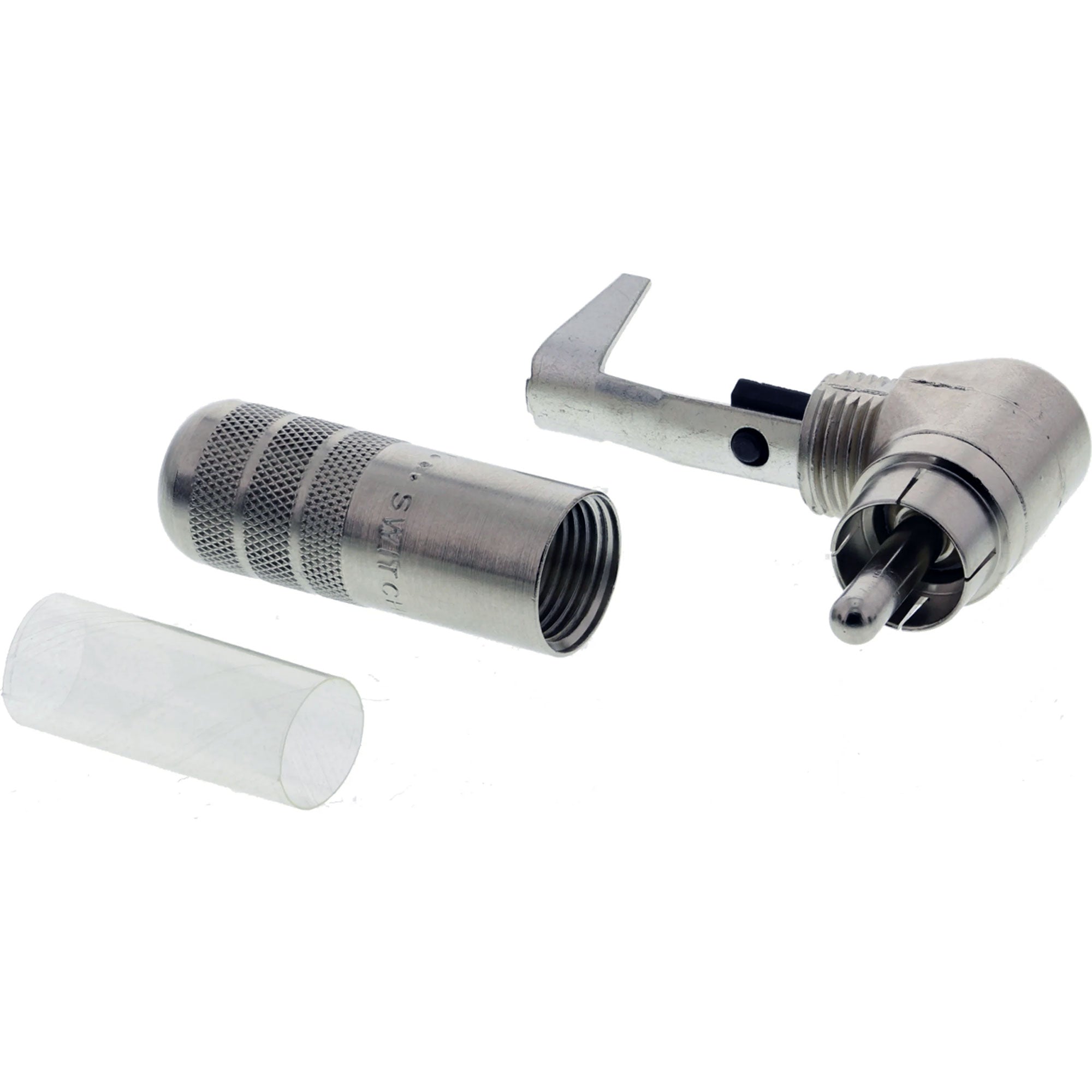 Switchcraft 3502RA Right Angle Cable Mount RCA Plug (Nickel/Silver)