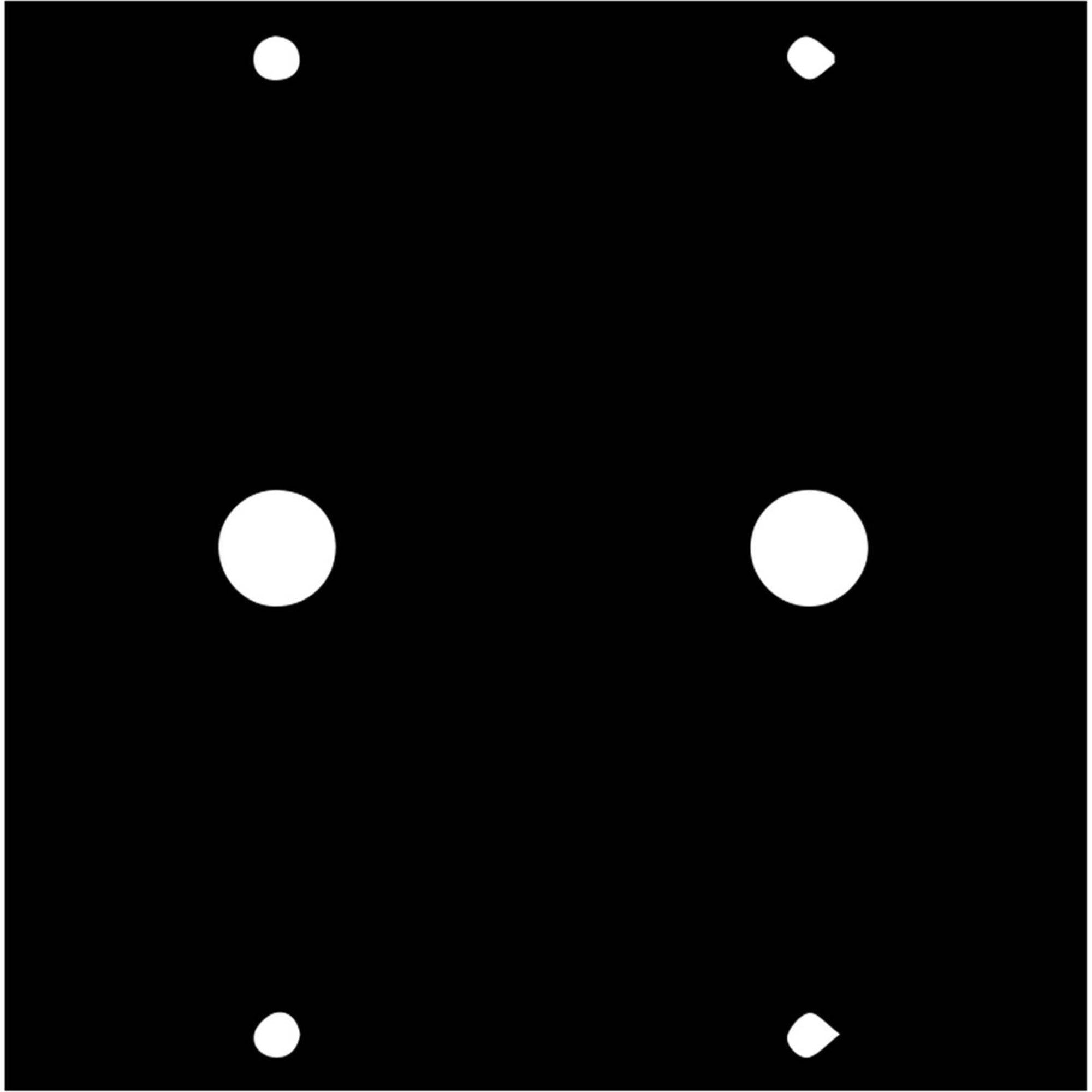 Middle Atlantic UCP-3/8X2 UCP Panel for Two 3/8" Diameter