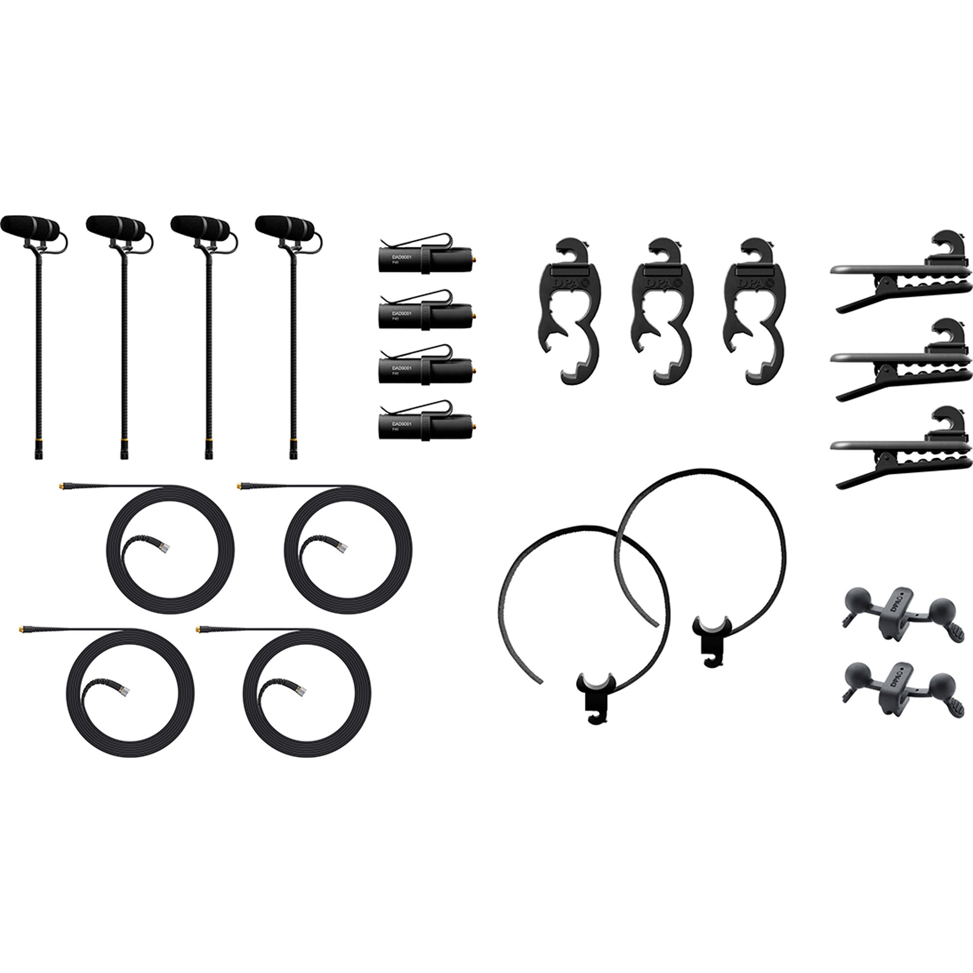 DPA 4099 CORE+ Rock Touring Kit with 4 Microphones, Accessories & Case (Extreme SPL)