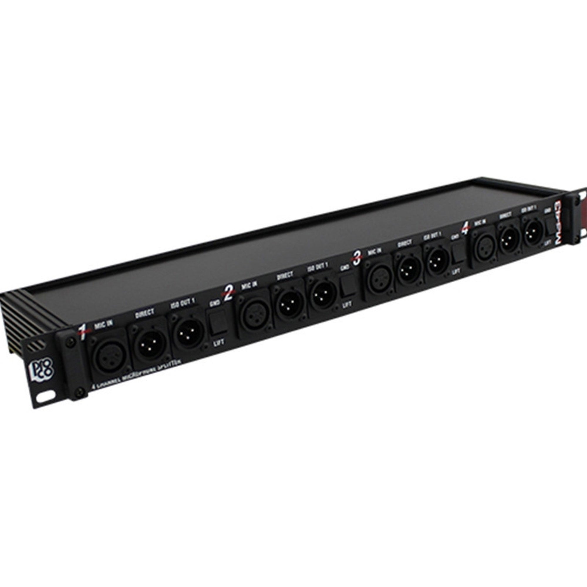 RapcoHorizon Pro Co MS43A 4 Channel (3 Way) Rackmount Mic Splitter
