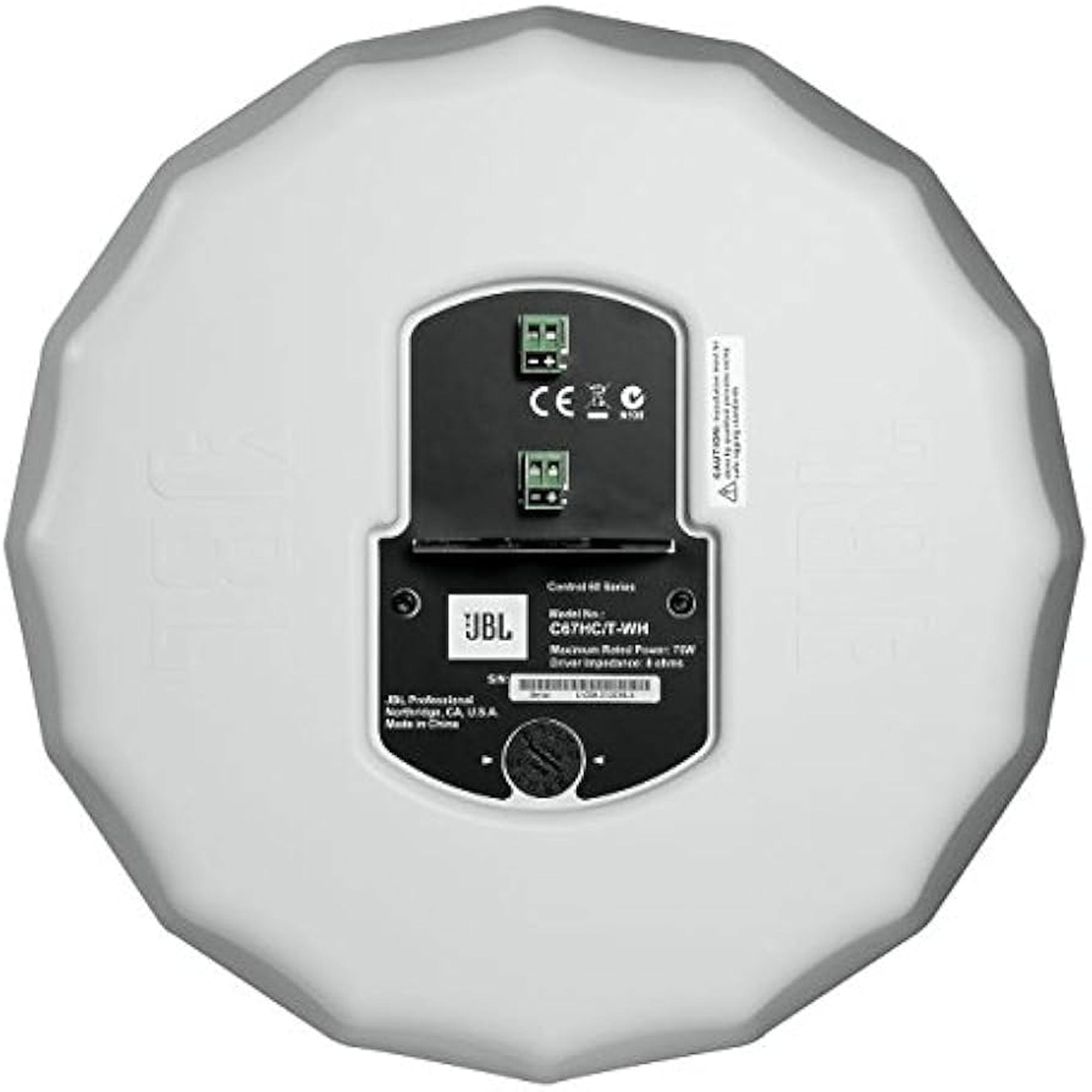 JBL Control 67HC/T 6.5" Narrow 75° Coverage High Ceiling Pendant Speaker (White, Pair)