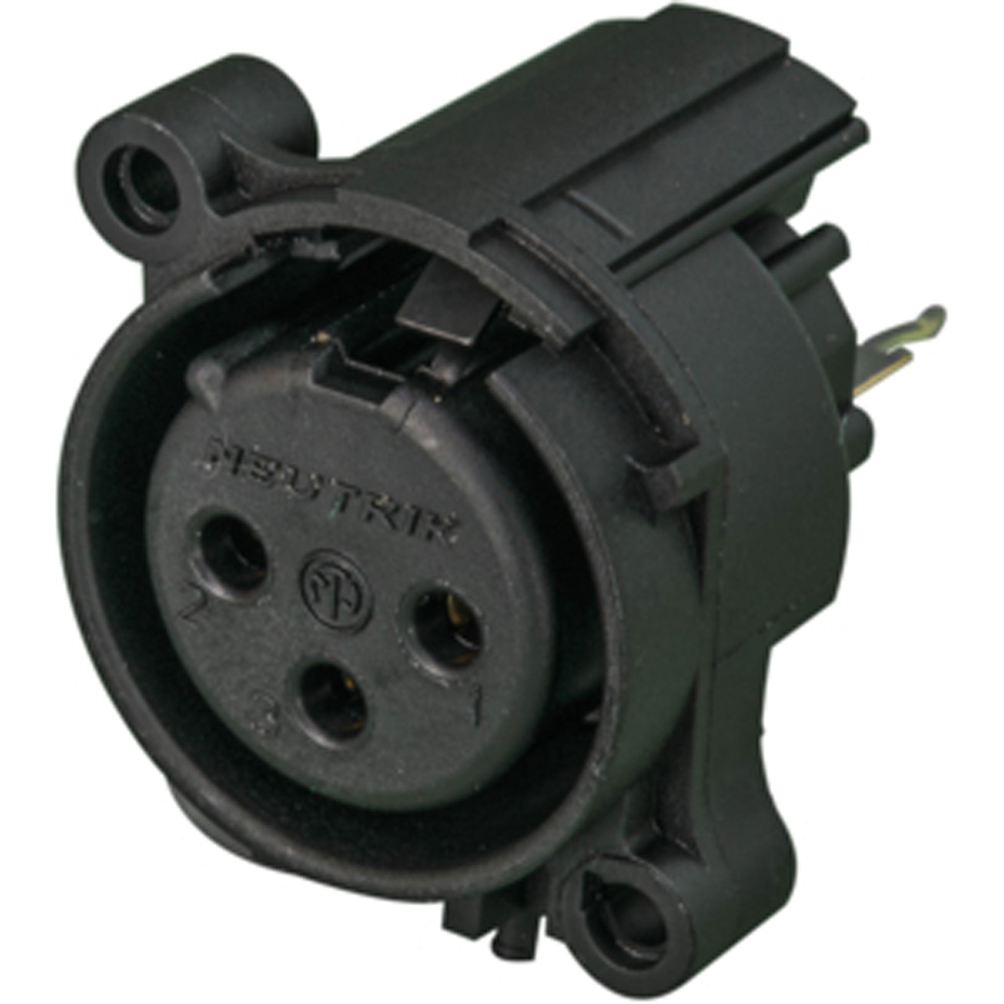 Neutrik NC3FAAV-0 Vertical PCB Female 3-Pin XLR Chassis Connector (Box of 100)