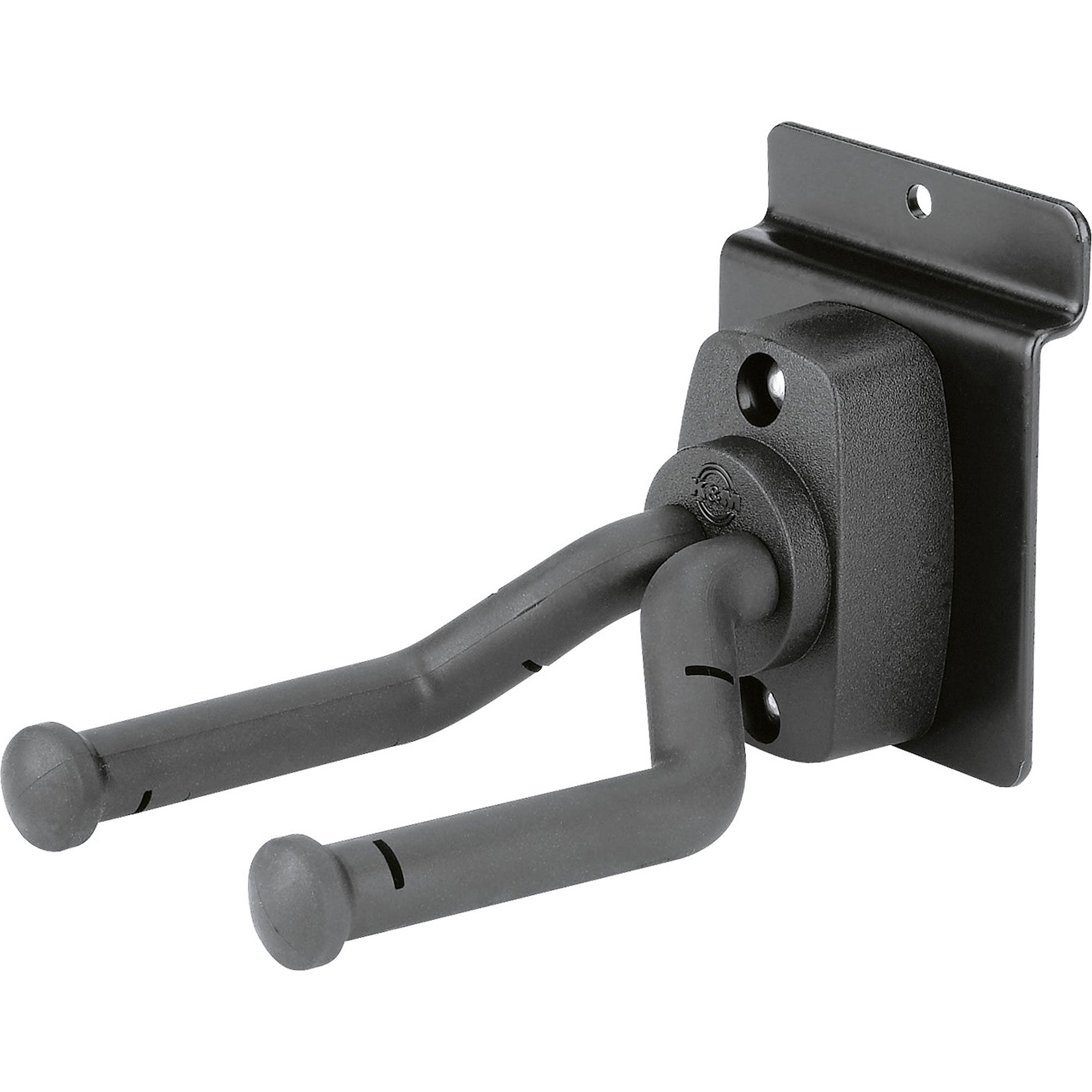 K&M Stands 44160 Guitar Slatwall Mount (Forward Facing)