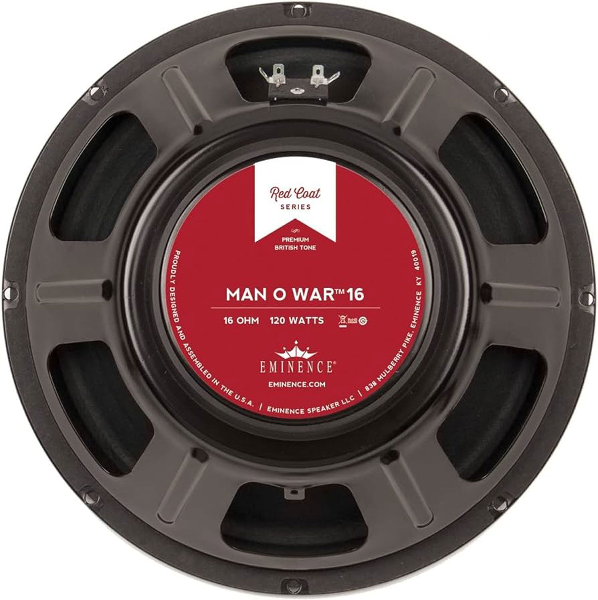 Eminence Man O War 16 12" Guitar Speaker, 16 Ohm