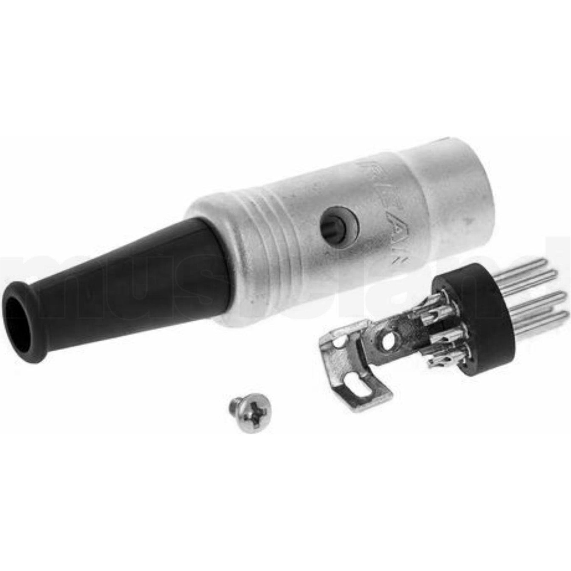 Neutrik Rean NYS323 7-Pin DIN MIDI Cable Connector (Nickel/Silver)