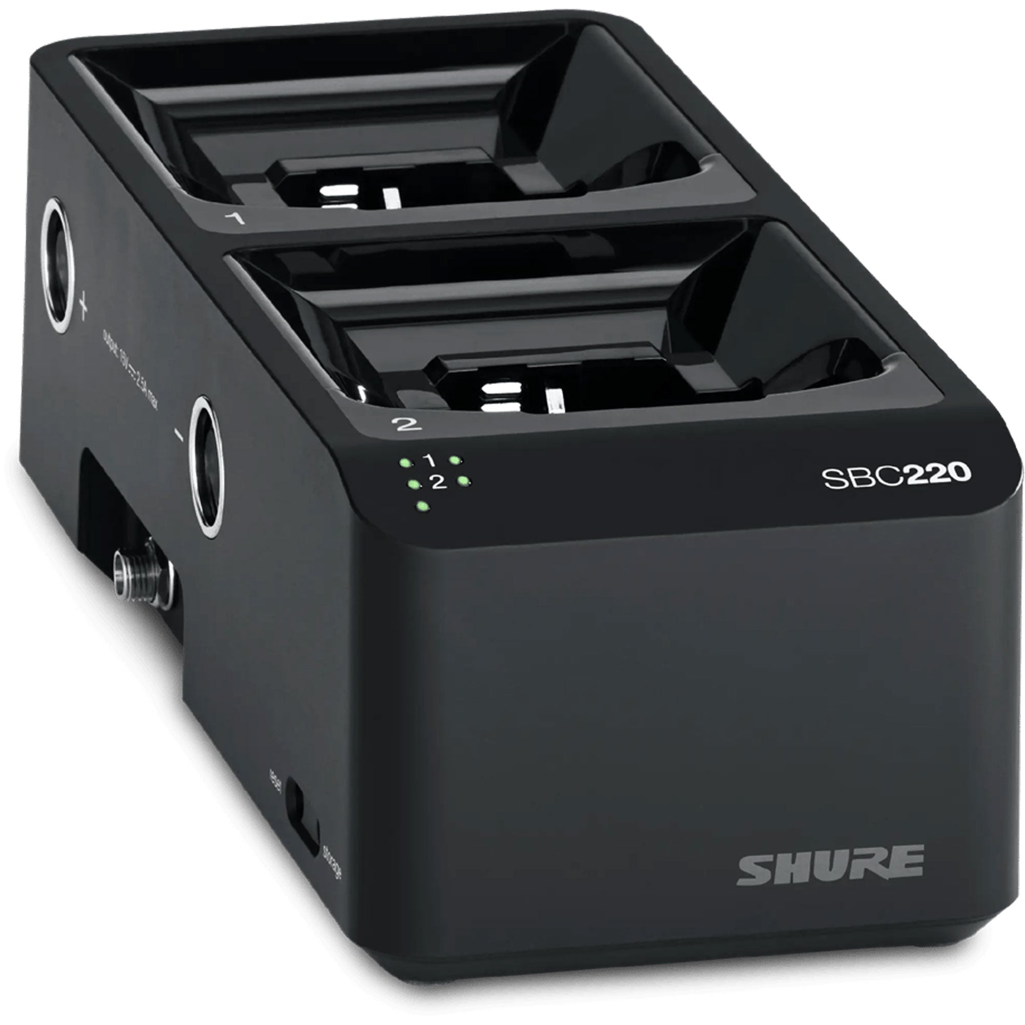 Shure SBC220-US Networked 2-Bay Battery Charger with Power Supply
