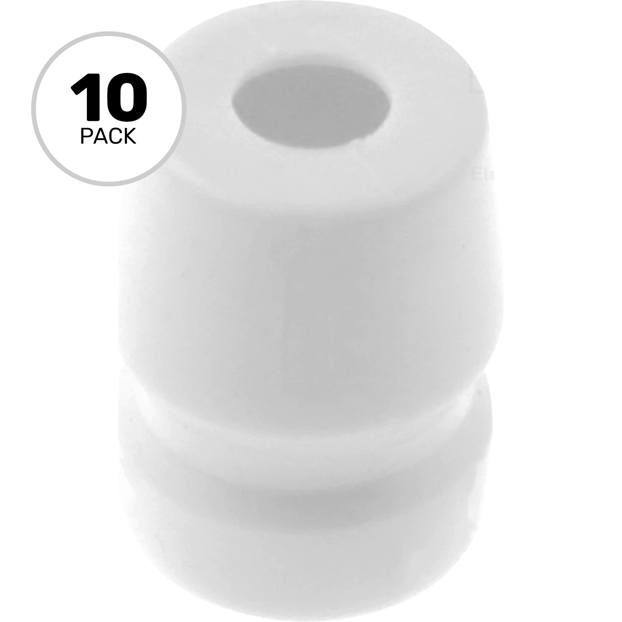 Amphenol AC-GROMMET-WHT Colored Boot for AC Series, T Series and Musician Series (White, 10 Pack)