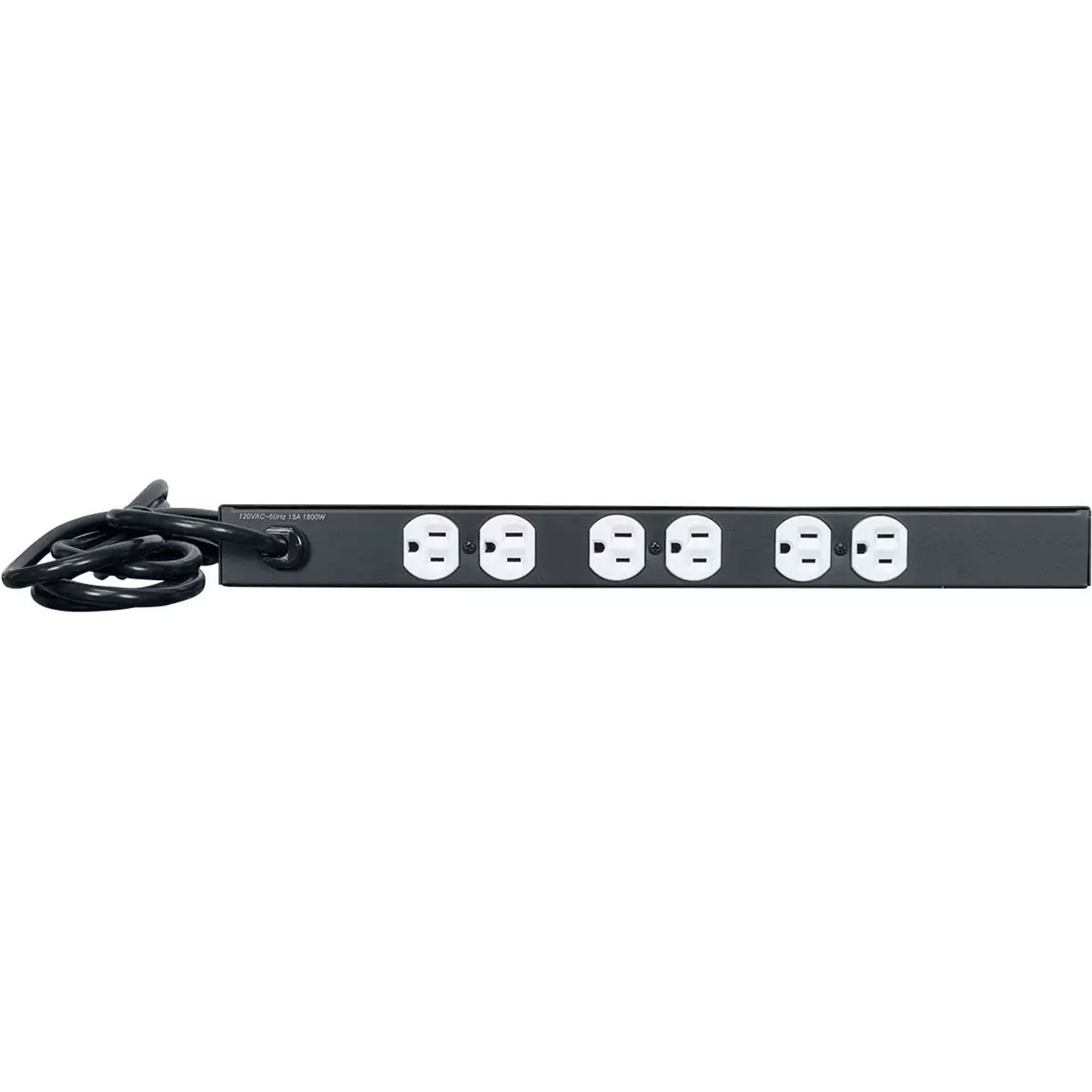 Lowell ACR-1506-LTS 15A Rackmount Power Panel with 6 Outlets, Surge Protection and Hooded Light
