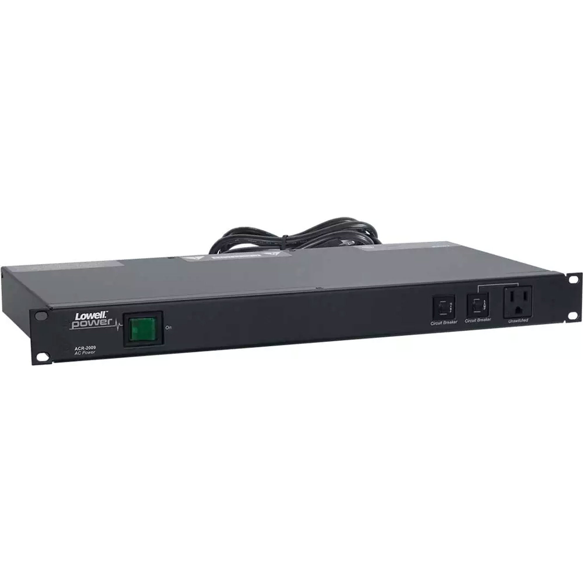 Lowell ACR-2009 15A/20A Rackmount Power Panel with 9 Outlets and Surge Protection