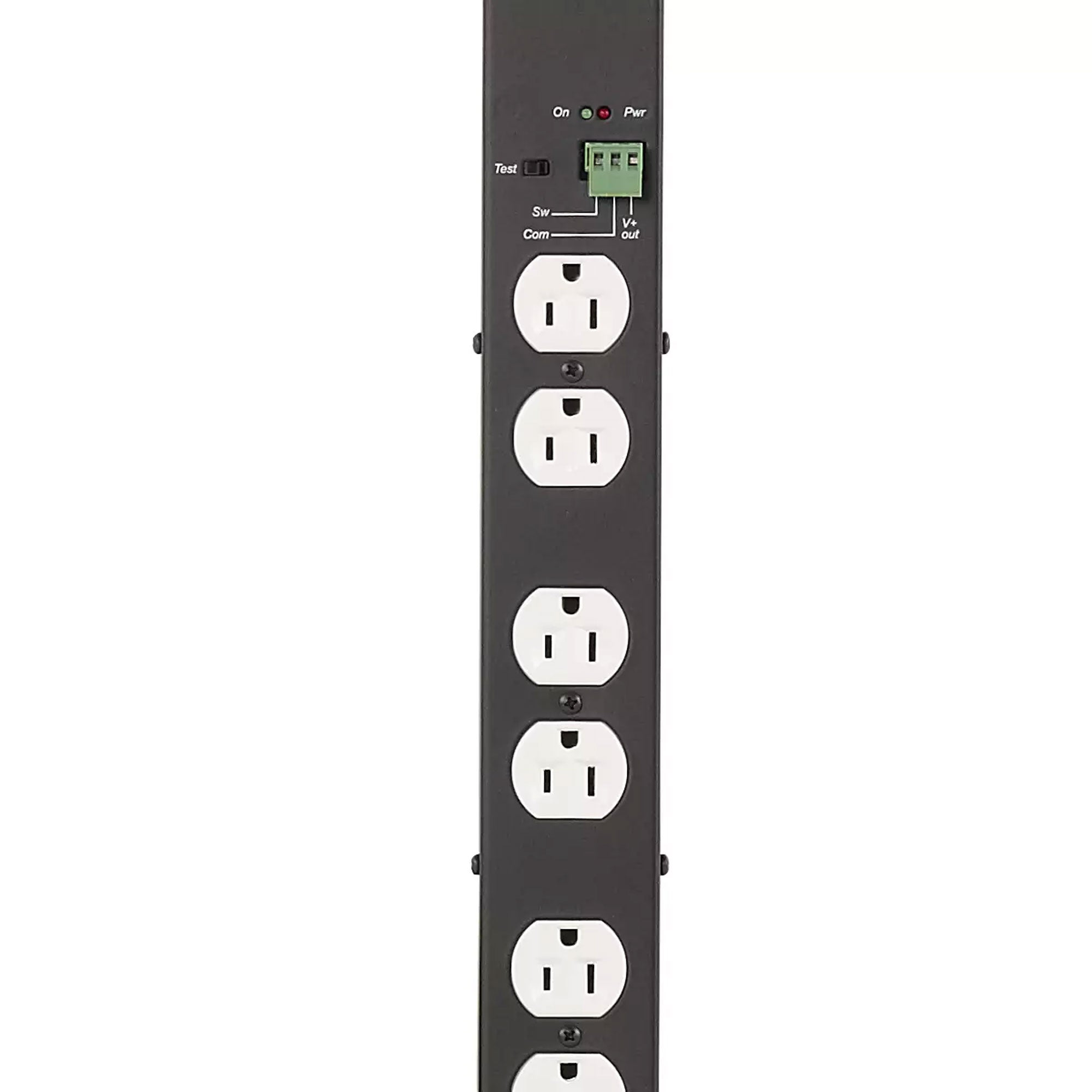 Lowell ACS-1510-RPC 15A Power Strip with 10 Outlets, Detachable 6' IEC Cord and RPC