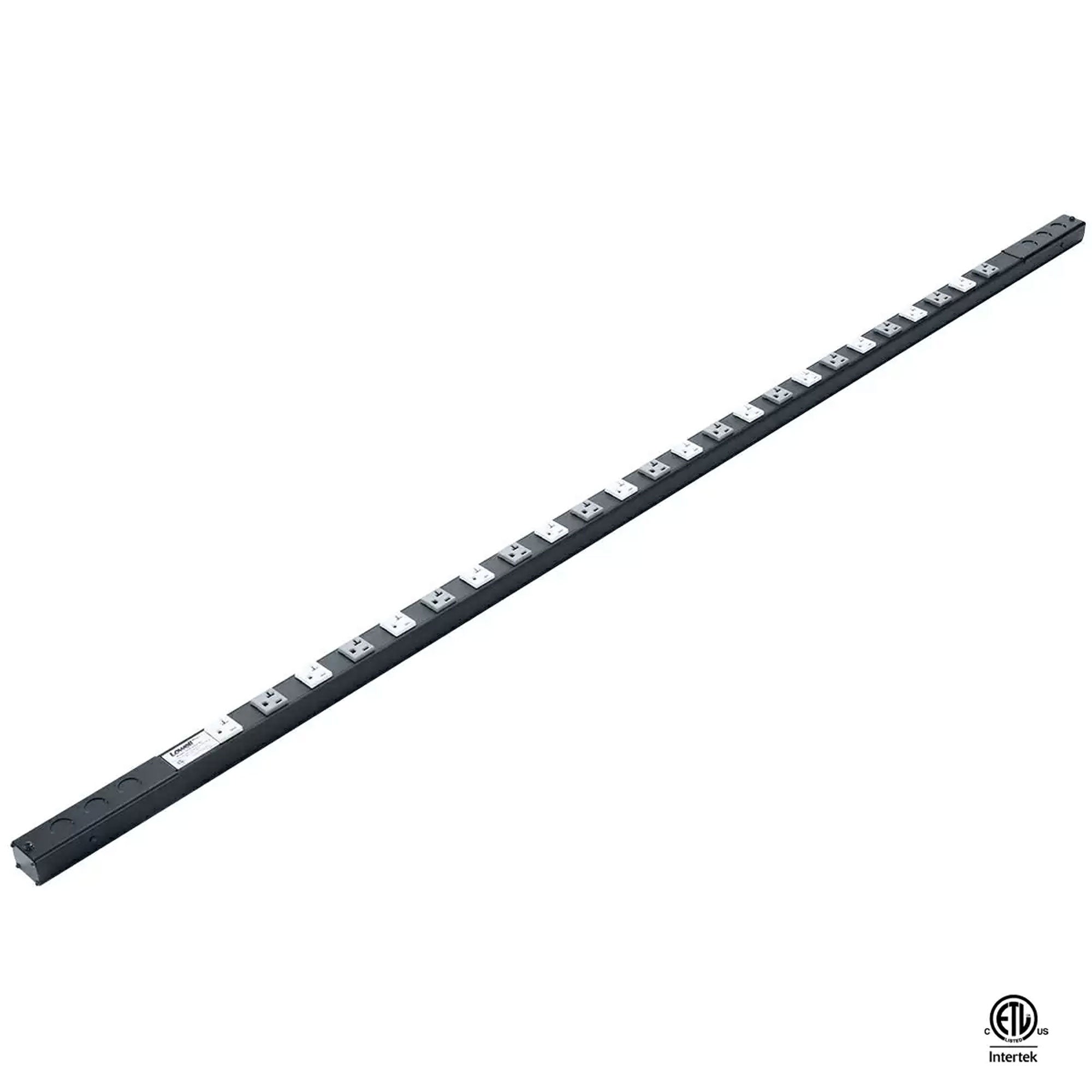 Lowell ACS-2024-2C 20A, 2-Circuit Power Strip with 24 Outlets
