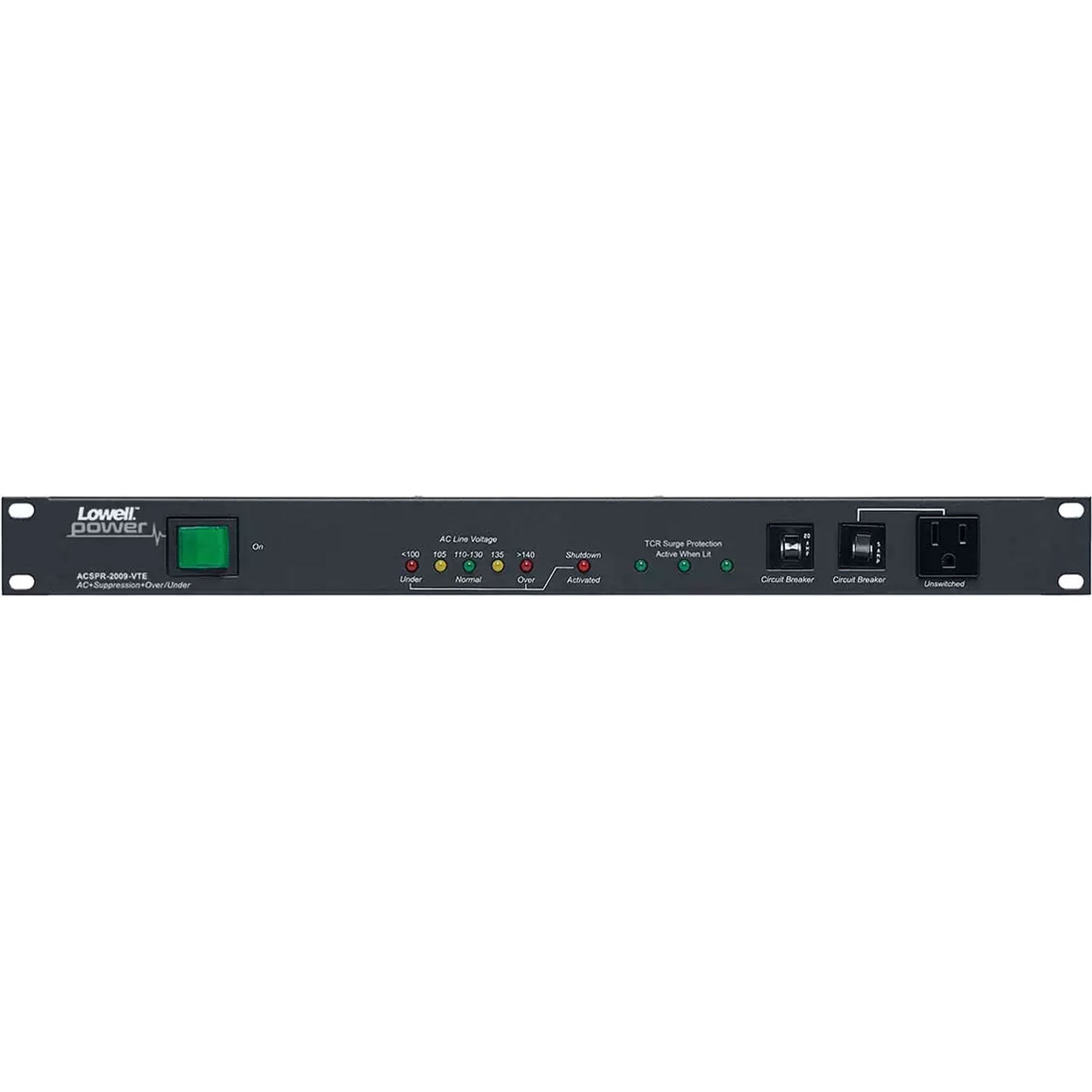 Lowell ACSPR-2009-VTE Rackmount Power Panel with Over/Under Protection