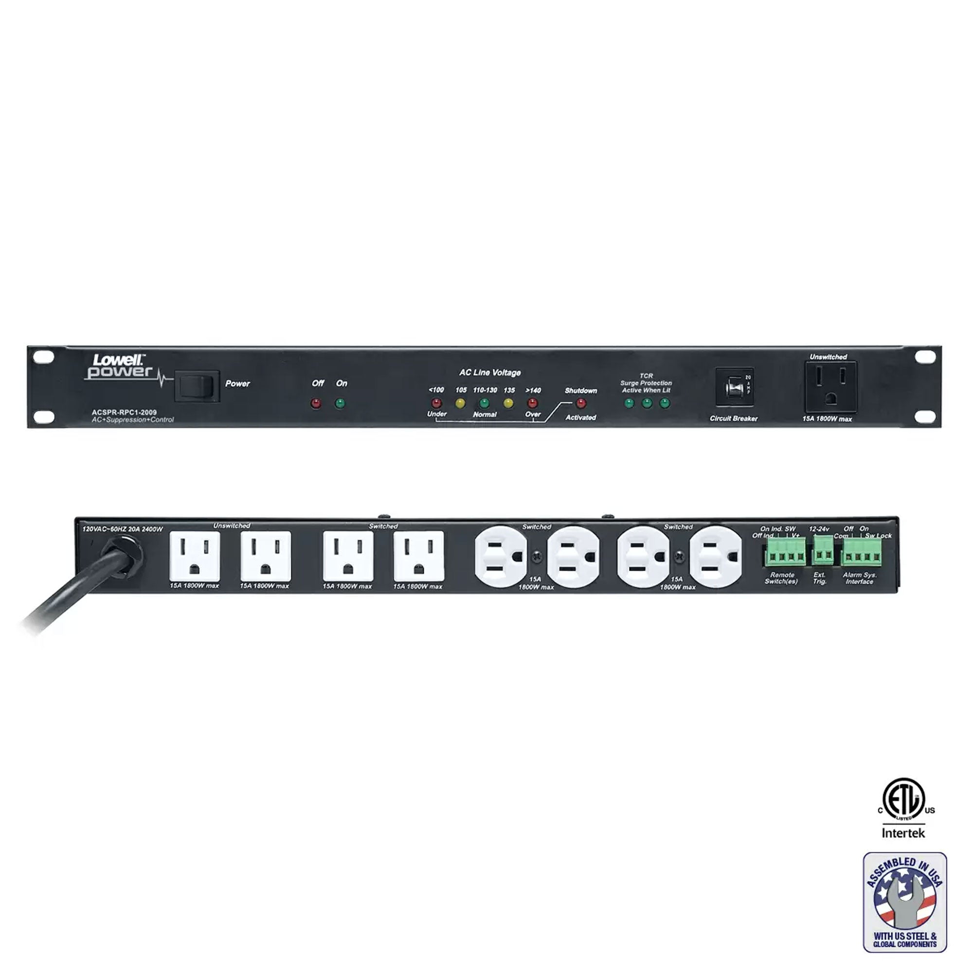 Lowell ACSPR-RPC1-2009 Rackmount Power with Remote Power Control
