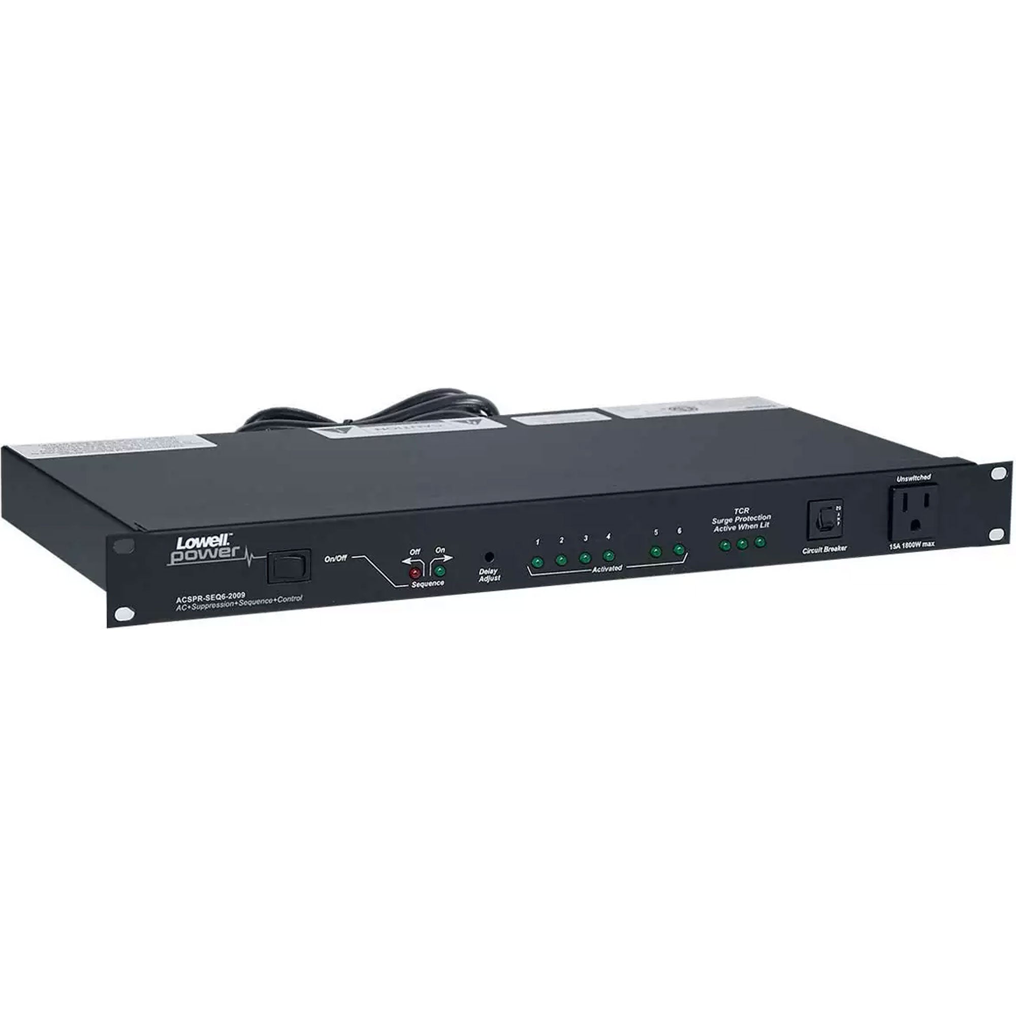 Lowell ACSPR-SEQ6-2009 Rack Mount Power Sequencer (4-Step + 2-RPC)
