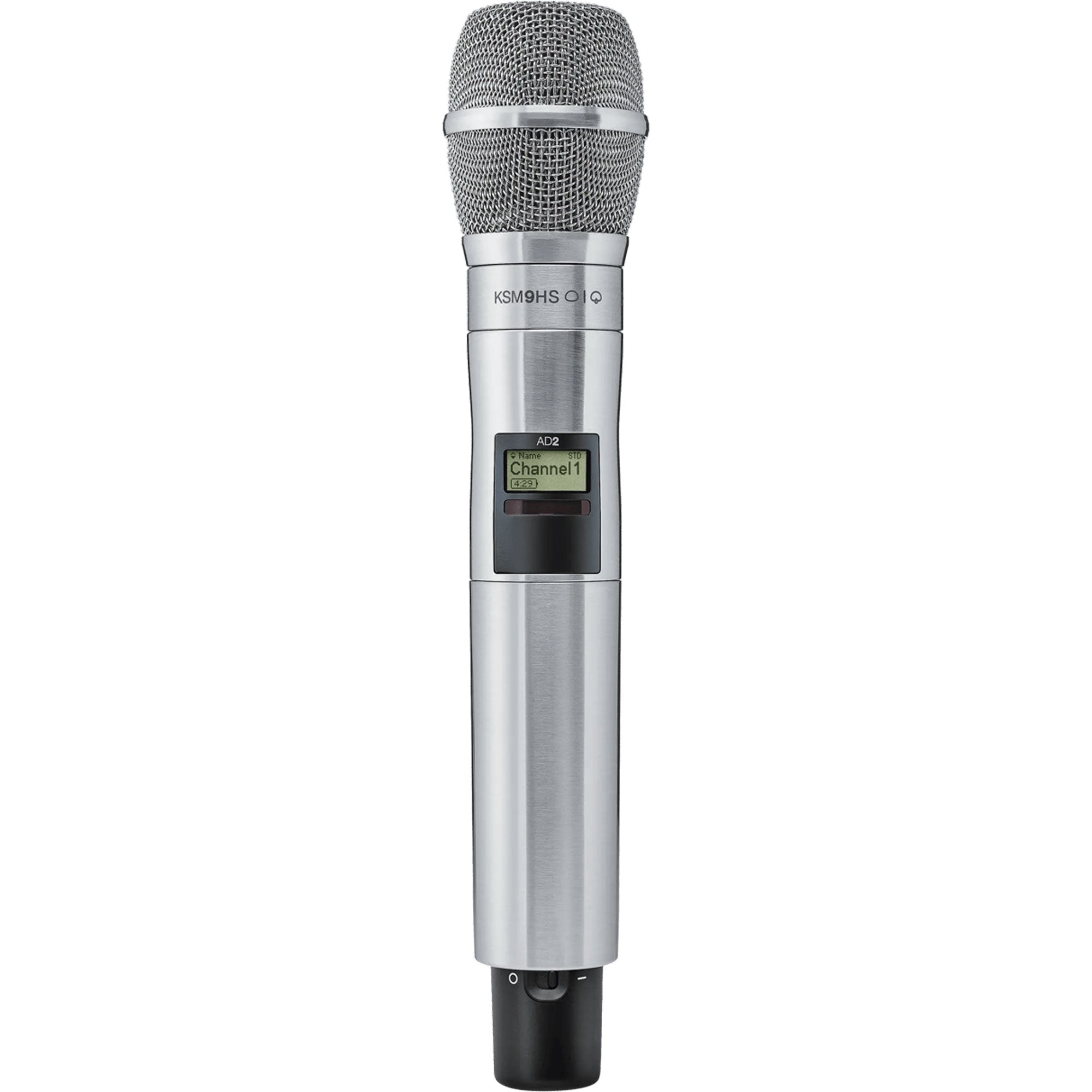Shure AD2/K9HSN Axient Digital Handheld Wireless Transmitter (G57: 470-616 MHz, Nickel)