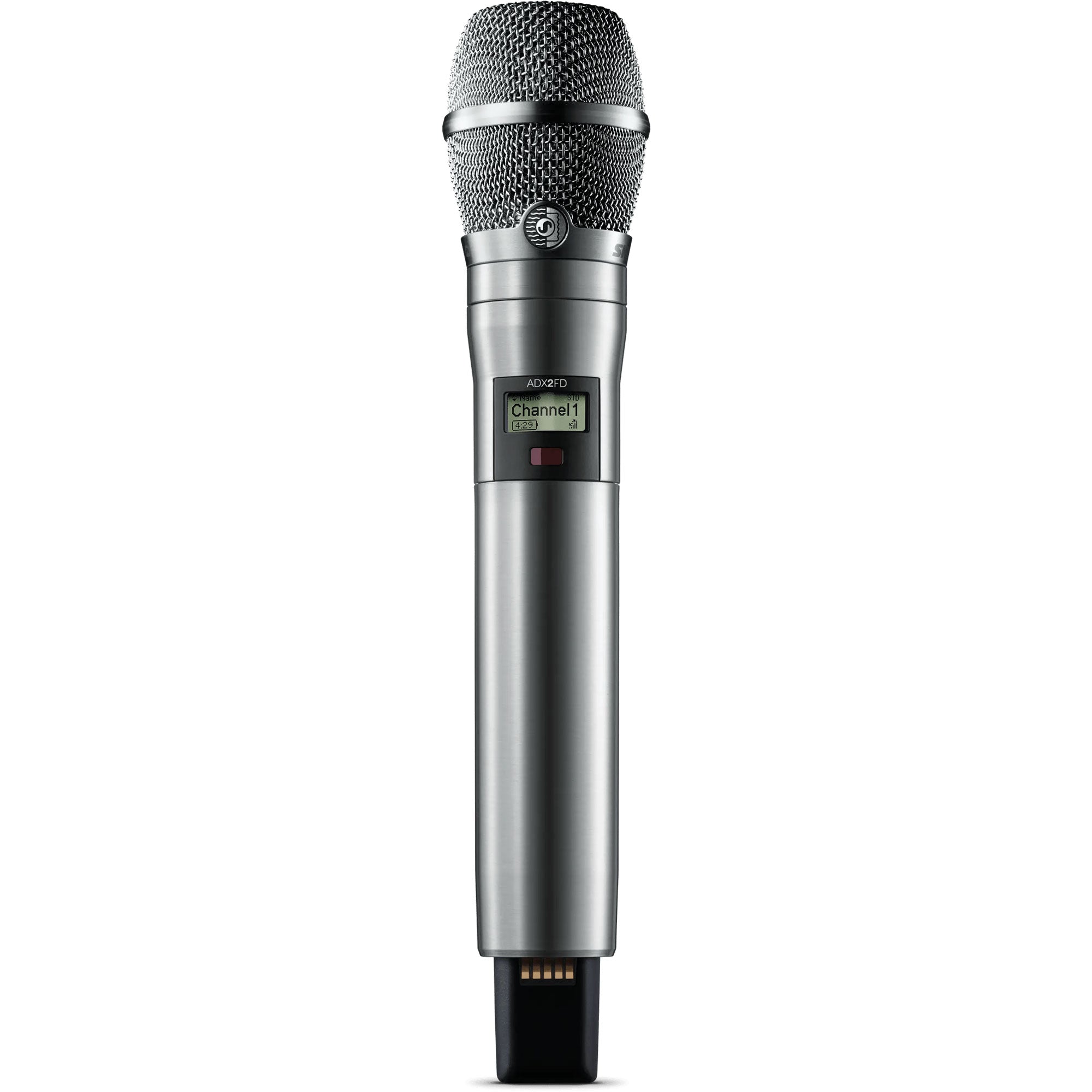 Shure ADX2FD/K11N Axient Digital Handheld Wireless Transmitter (G57: 470-616 MHz, Nickel)