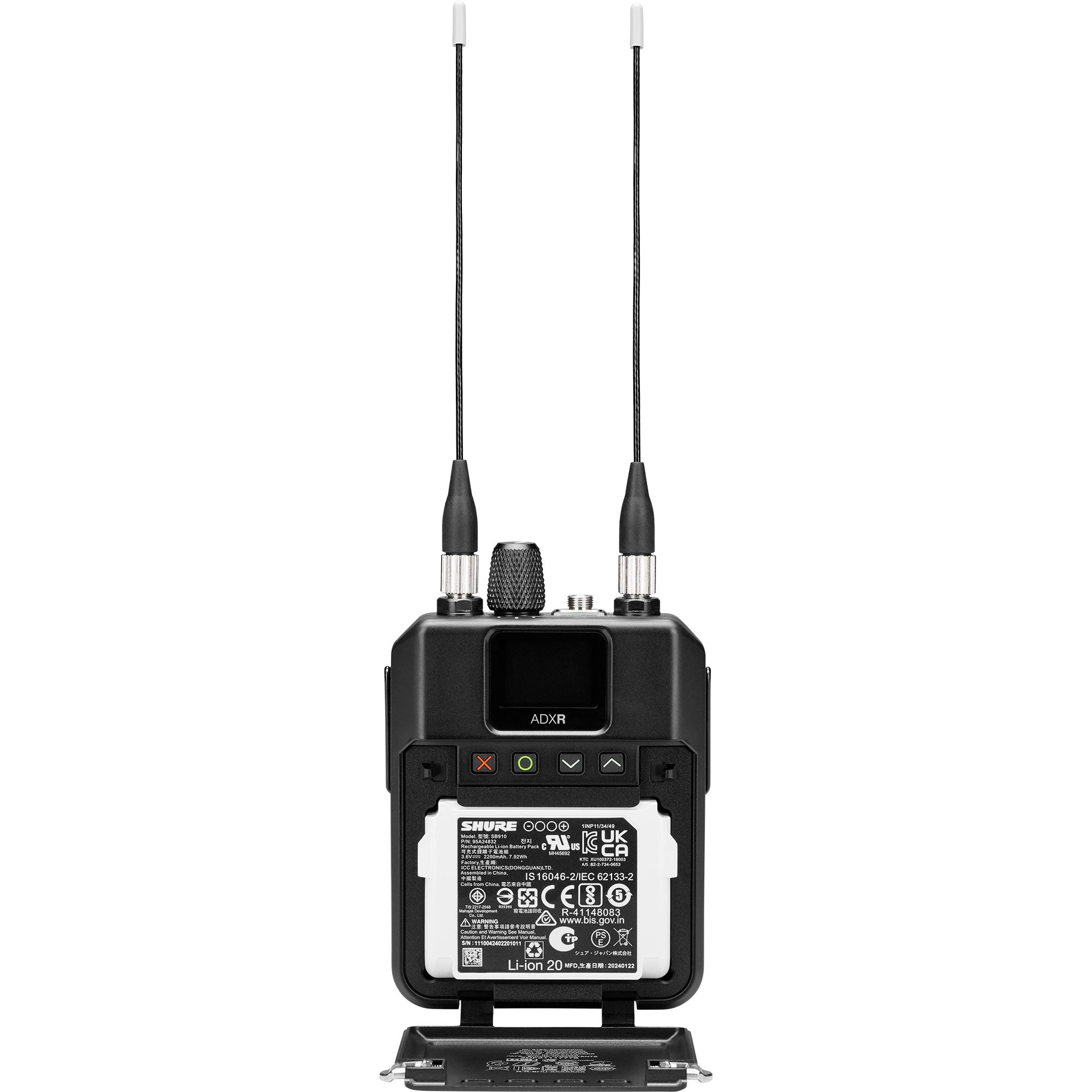 Shure ADXR Axient Digital PSM Wireless IEM Bodypack Receiver (C: 925-960 MHz)