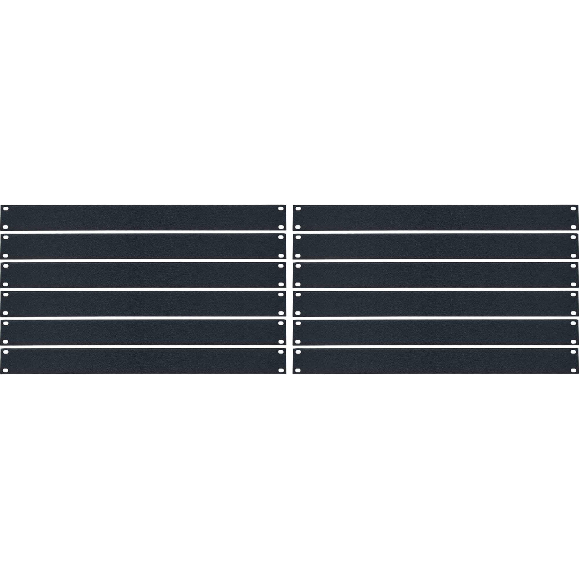 Lowell AFP-1CC Blank Aluminum Flat Panel (1U, 12 Pack)