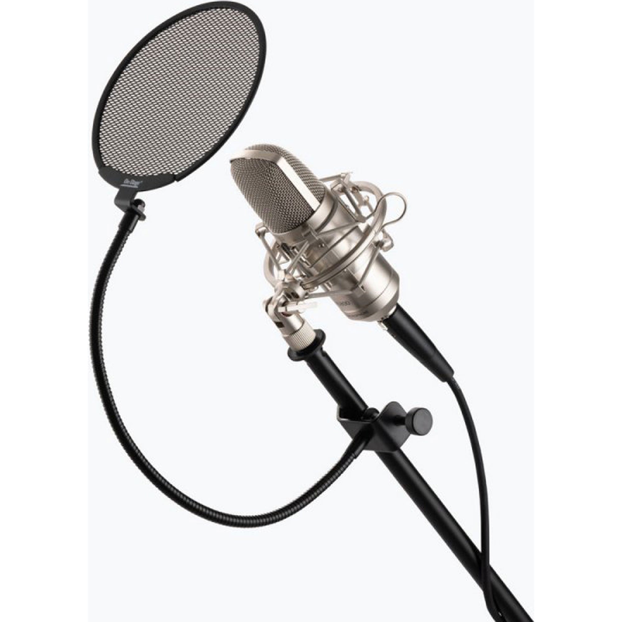 On-Stage ASVSM5-B Metal Pop Blocker with 13" Flexible Gooseneck