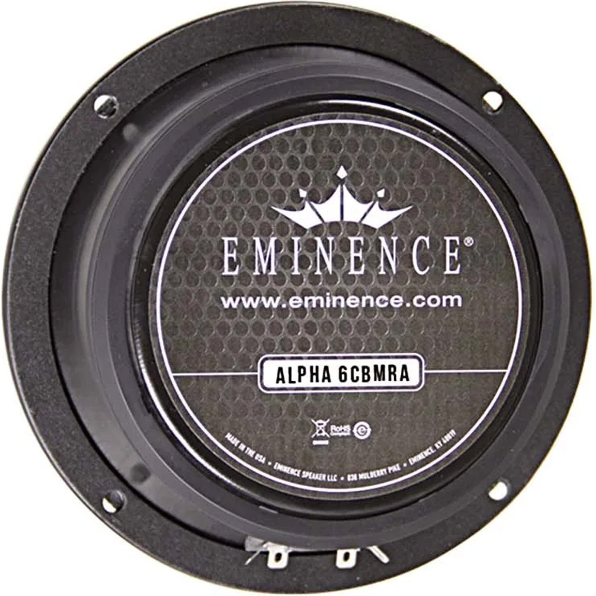 Eminence Alpha-6CBMRA 6" American Standard Series Speaker Closed Back Mid-Range, 8 Ohm