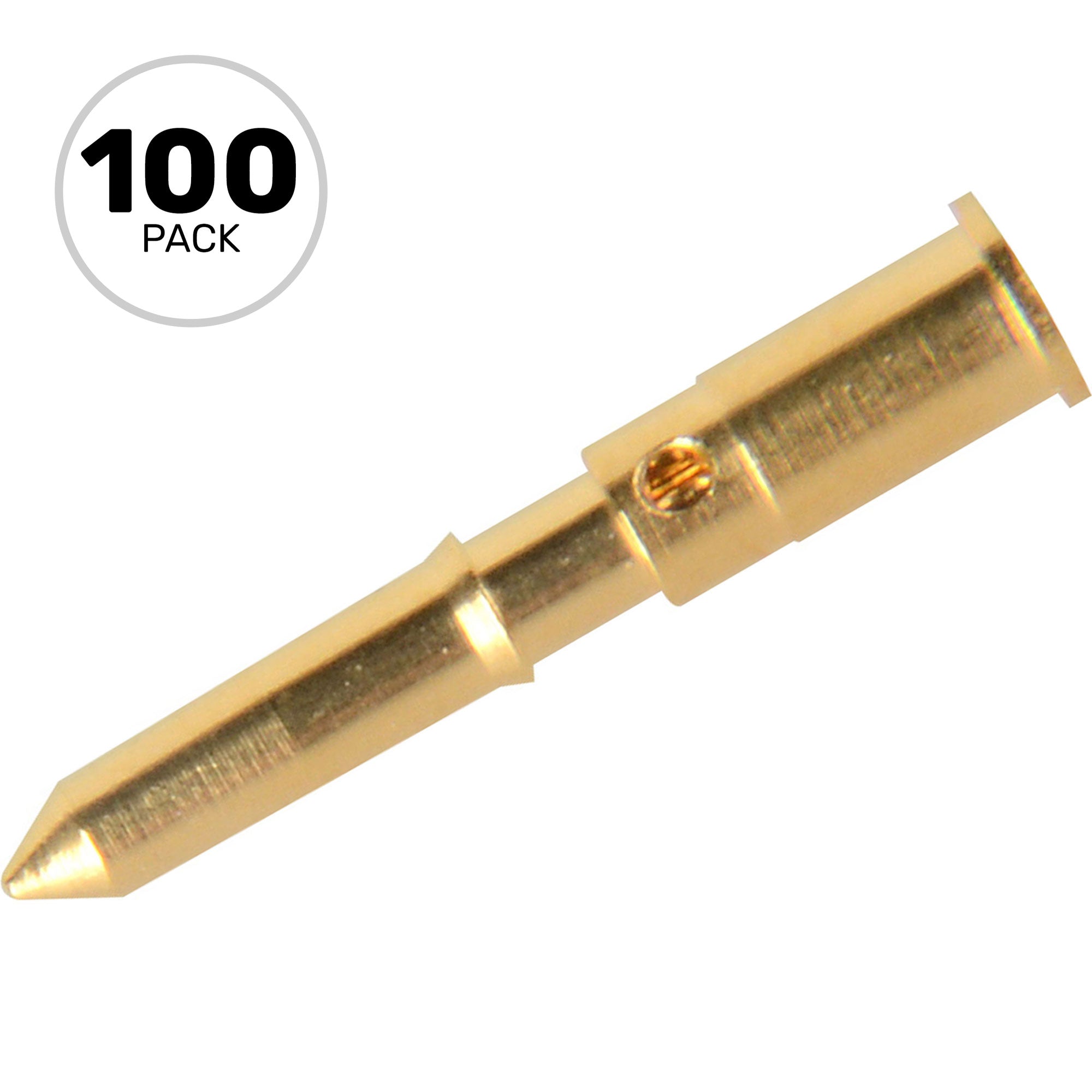 Canare B11015E Gold Center Pin for BCP-B25HD, BCP-A4, RCAP-C4A etc. (100 Pack)
