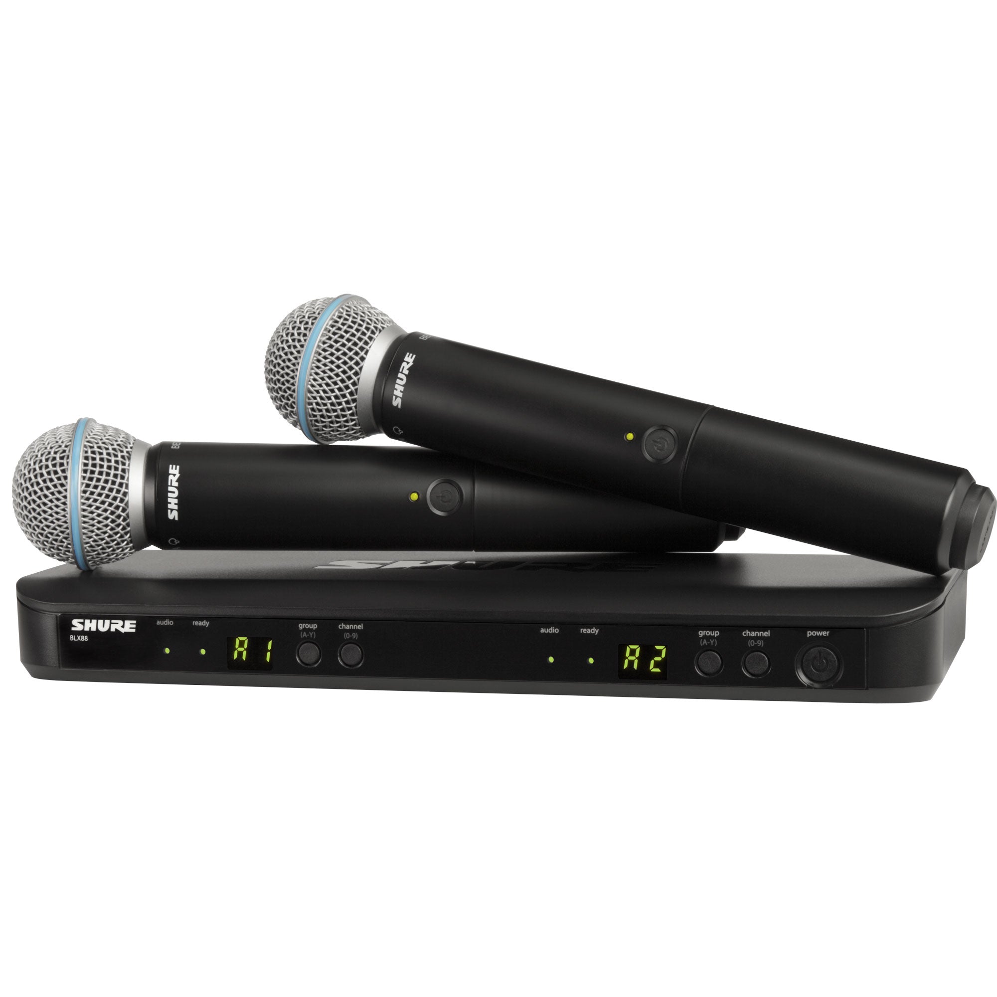 Shure BLX288/B58 Dual-Channel Wireless Handheld Microphone System with Beta 58A (H9: 512-542 MHz)