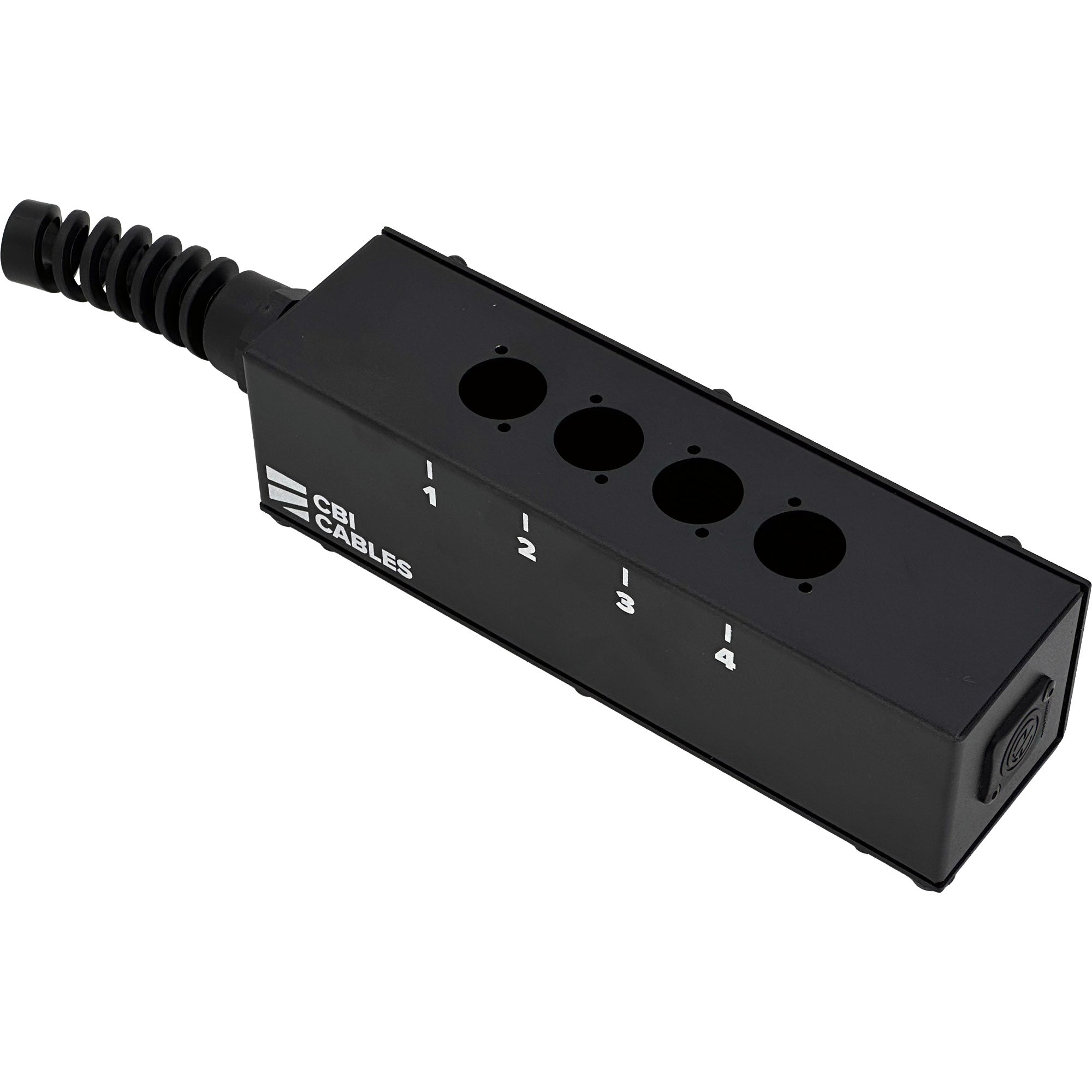 CBI BR-DROP4-BX Unloaded Stage Drop Box for Audio Snake (4 Neutrik Holes)