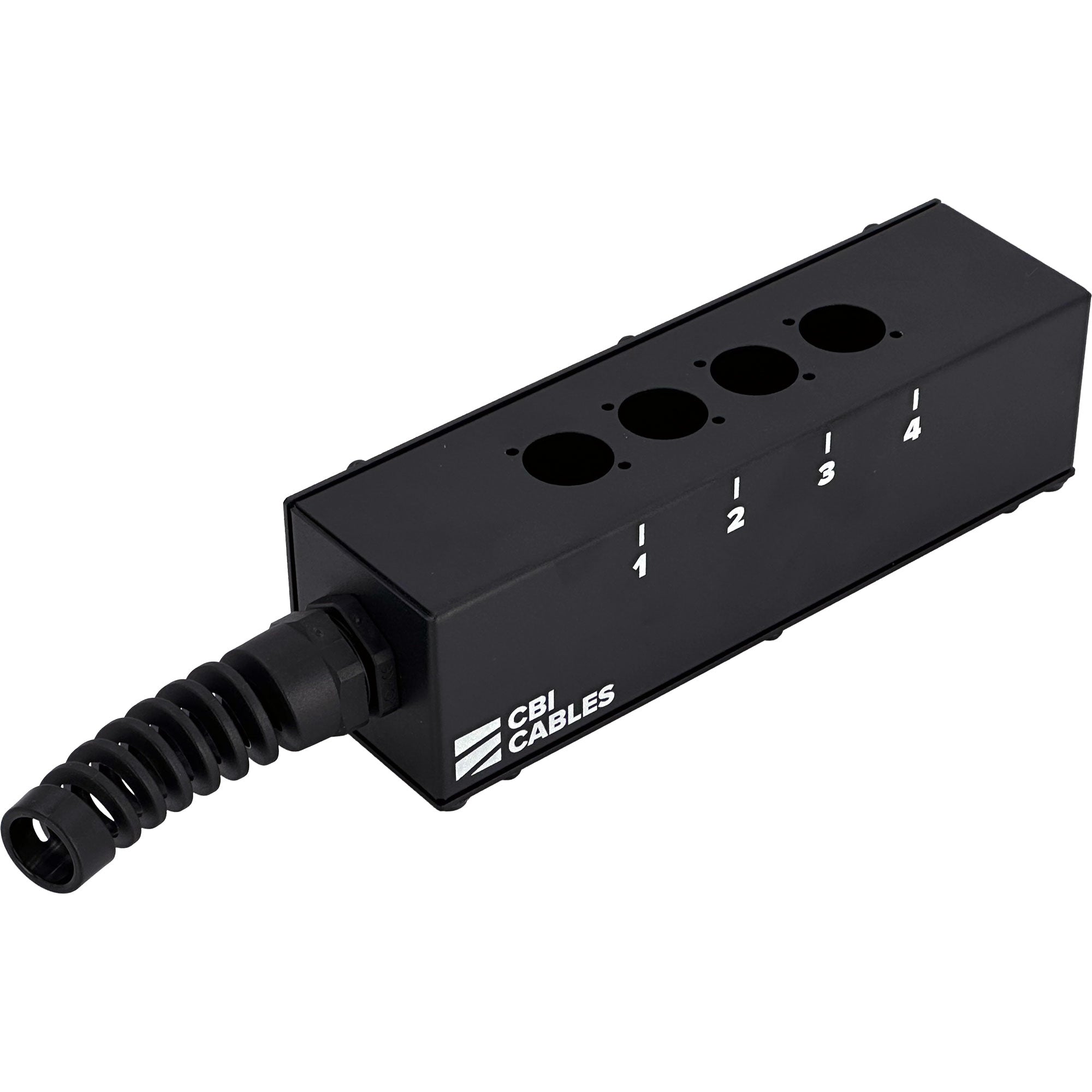 CBI BR-DROP4-BX Unloaded Stage Drop Box for Audio Snake (4 Neutrik Holes)