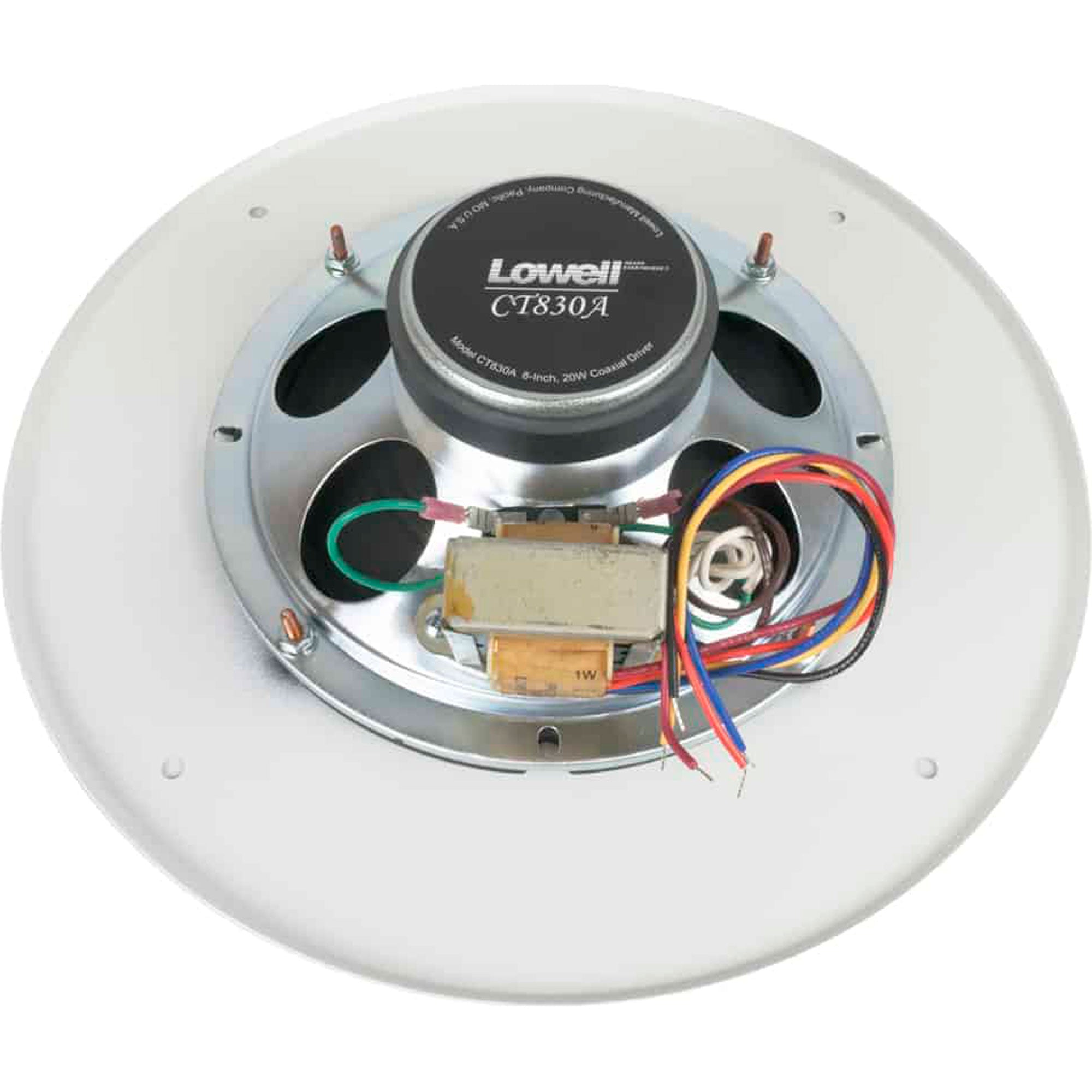 Lowell C1830-870 8" Coaxial Speaker with 70V Transformer and Grille (6 Pack)