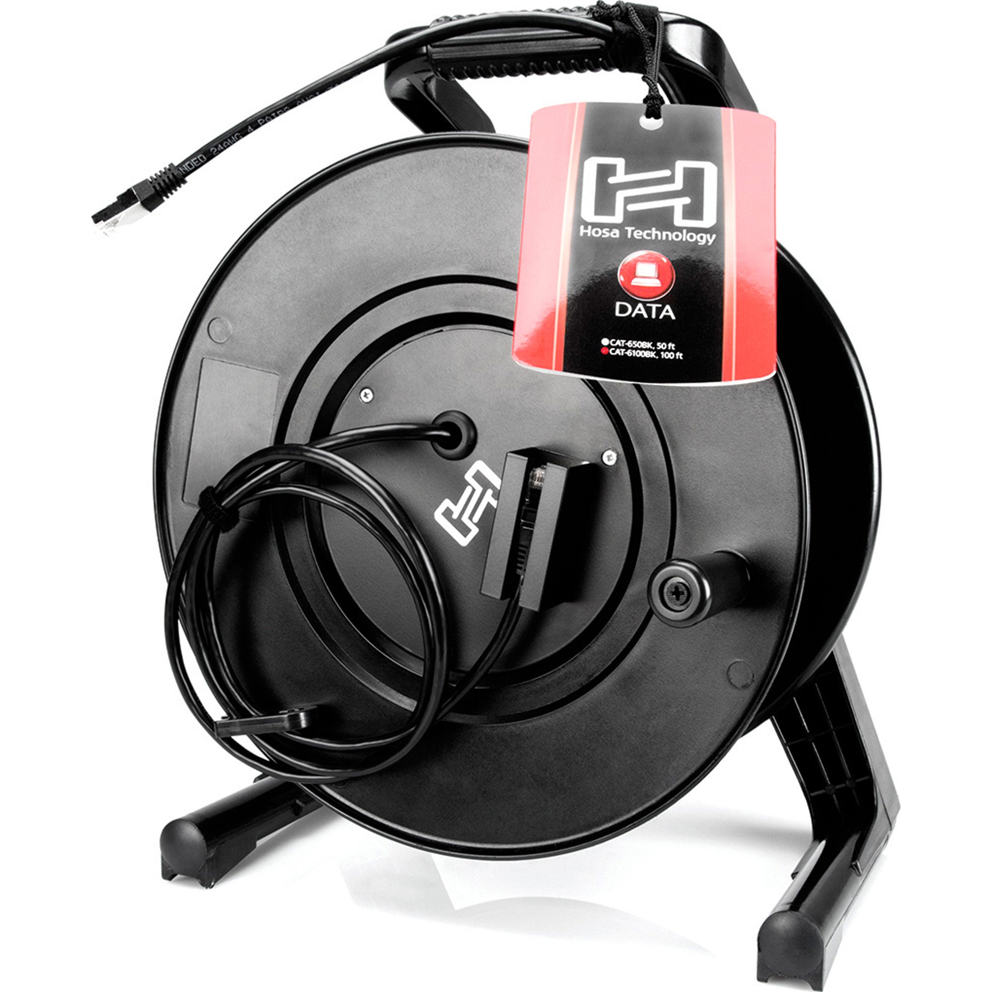 Hosa CAT-650BK Cat6 10/100/1000 Base-T RJ-45 Ethernet Cable (50', Black)