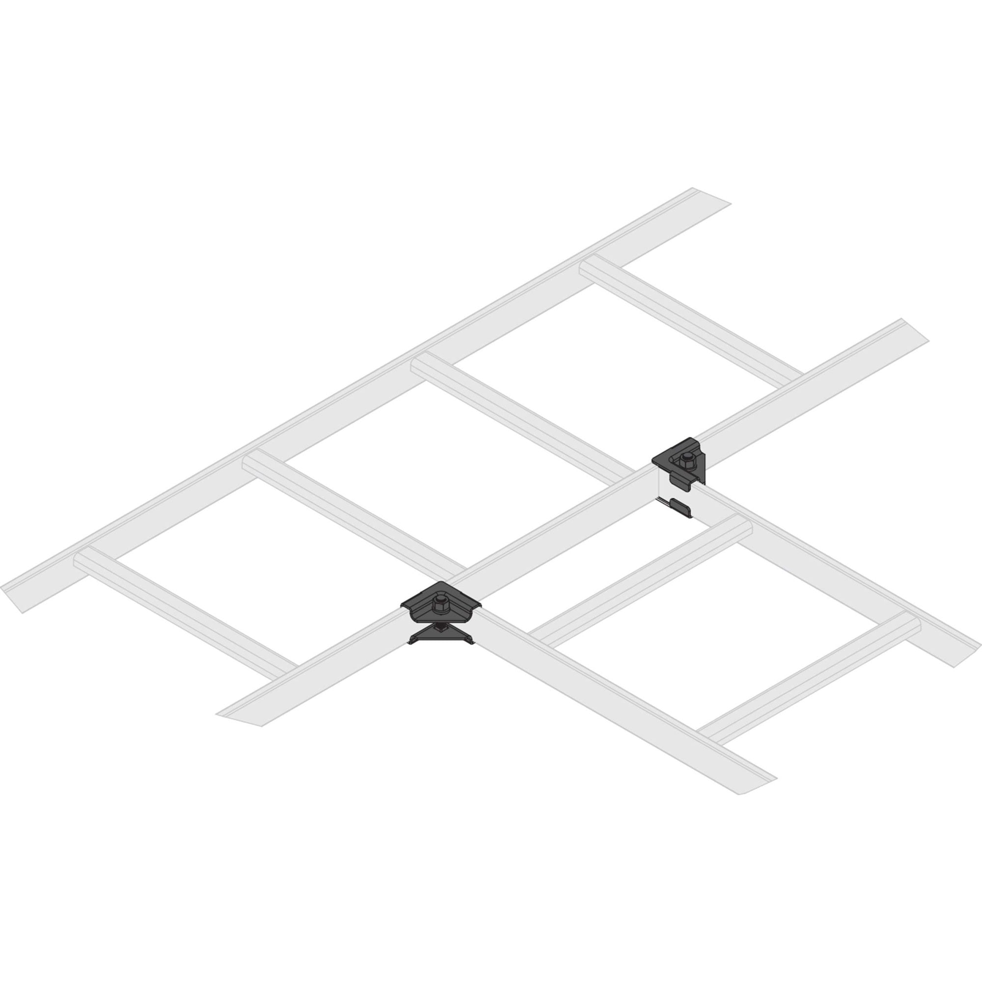 Middle Atlantic CLH-HTS-6 Cable Ladder 90 Degree Splice Hardware (6 Pair)