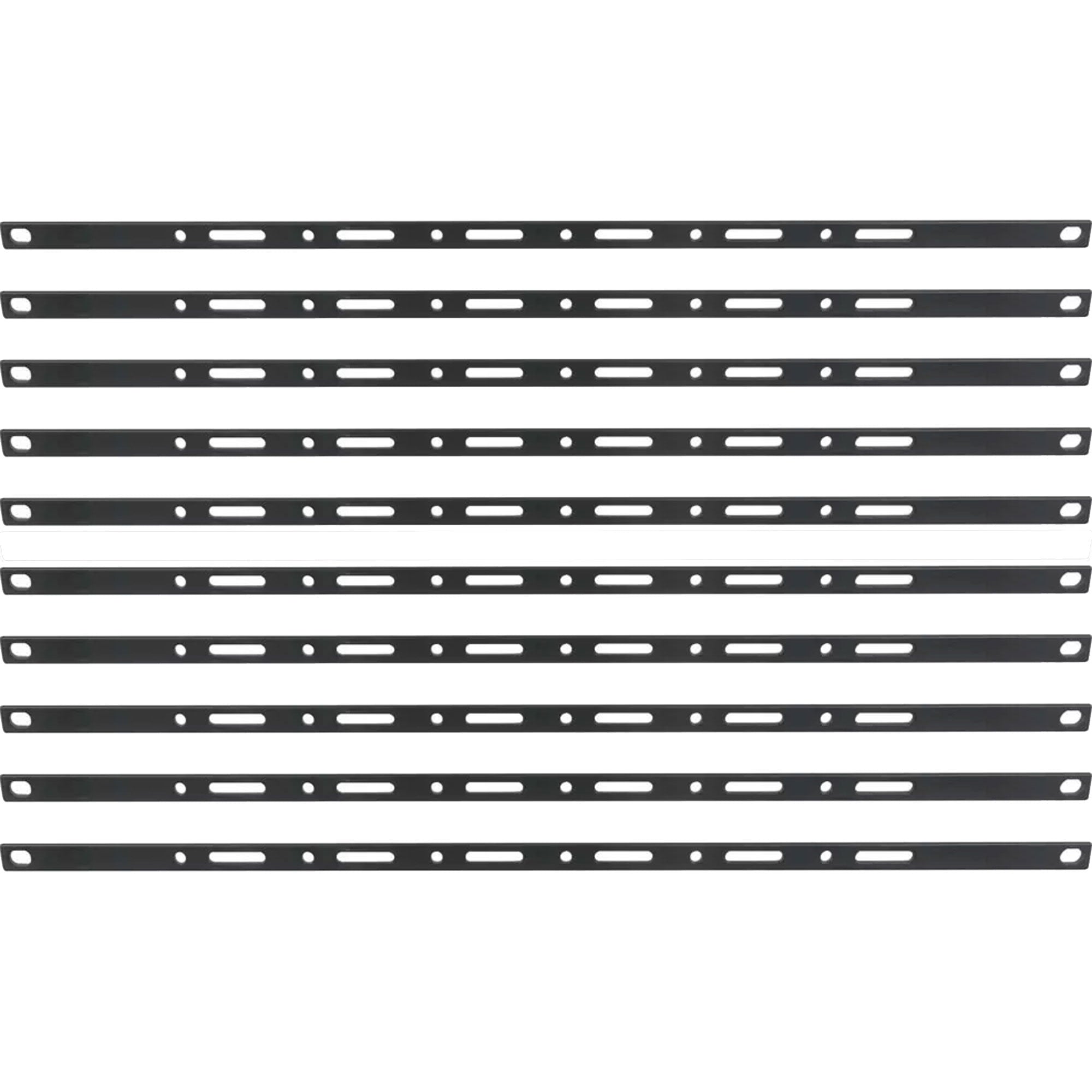 Lowell CMFW Flat Wire Cable Manager (Straight, 10 Pack)