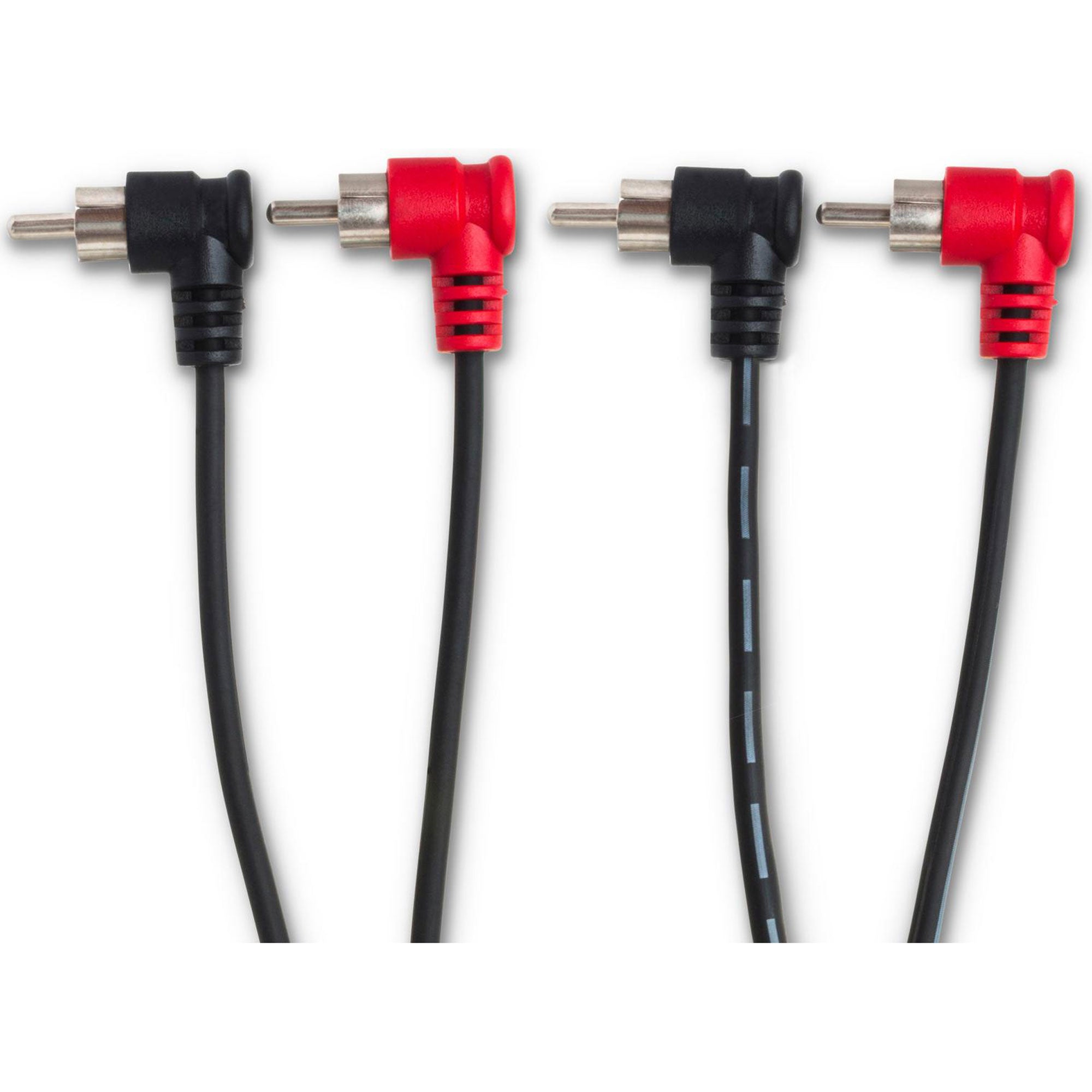 Hosa CRA-202RR Dual Right-Angle RCA to Dual Right-Angle RCA Stereo Interconnect Cable (6.6')