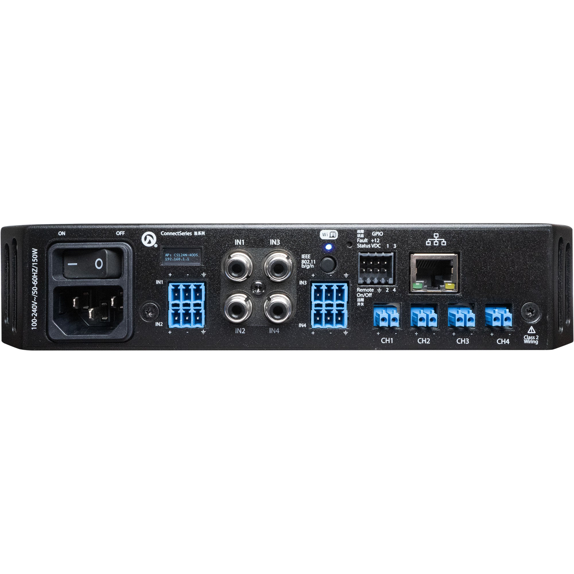 LEA Professional Connect 124 Half-Rack 4-Channel Power Amplifier (120W)