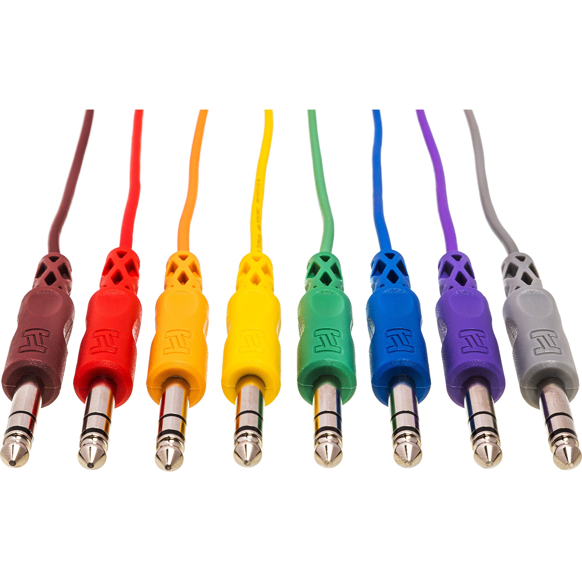 Hosa CSS-830 8-Pack of 1/4" TRS to 1/4" TRS Balanced Patch Cables (1')