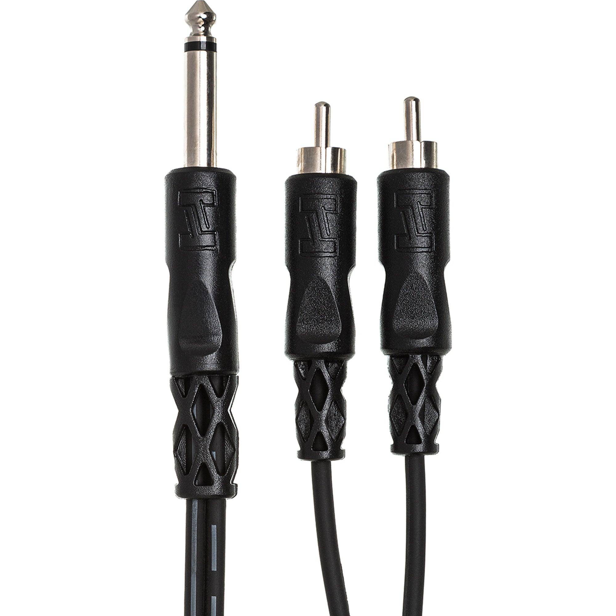 Hosa CYR-102 1/4" TS to Dual RCA Y Cable (6.6')