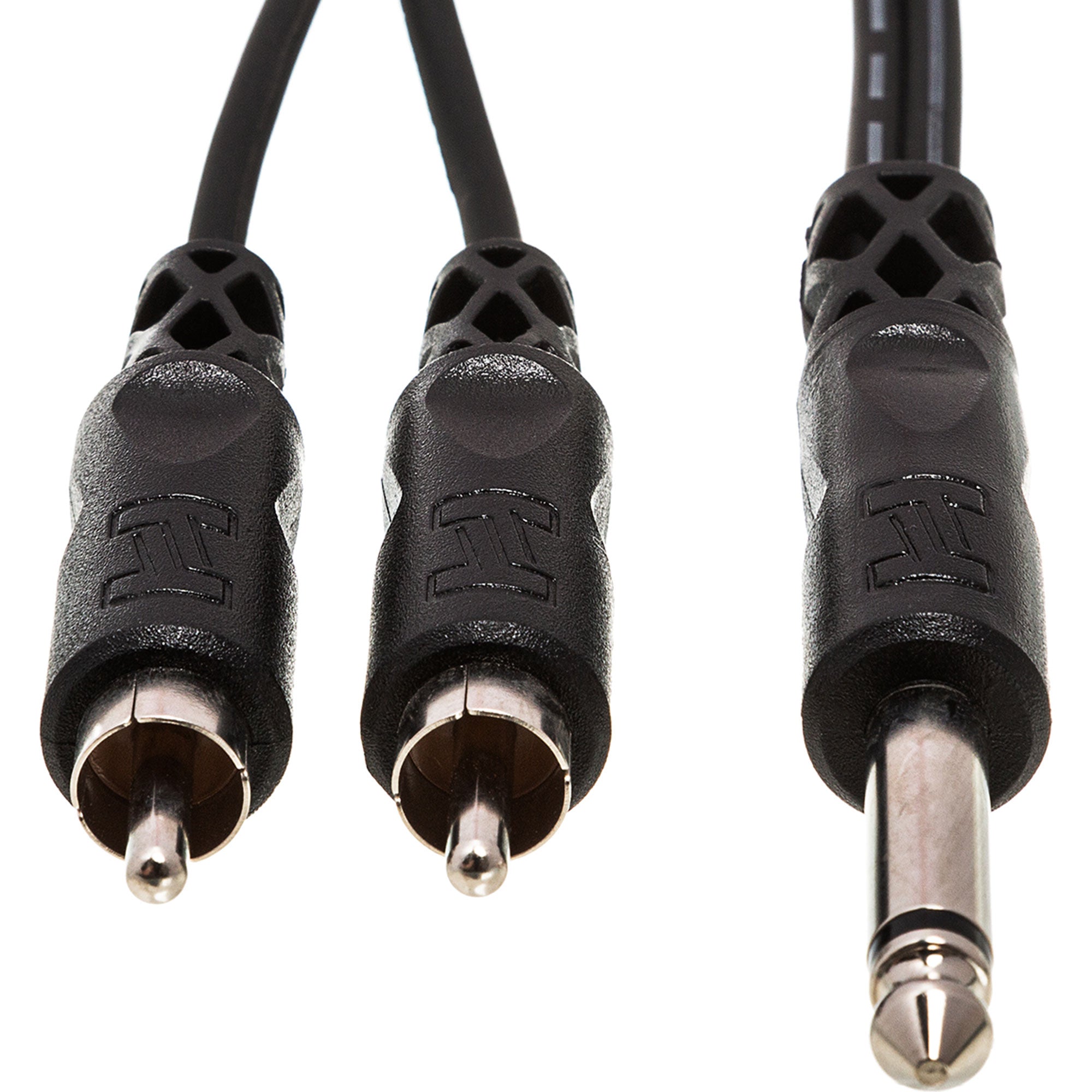 Hosa CYR-102 1/4" TS to Dual RCA Y Cable (6.6')