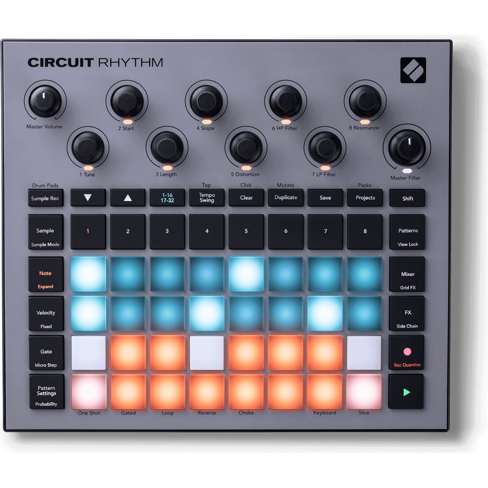 Novation Circuit Rhythm Standalone Groove Sampler for Beat Making