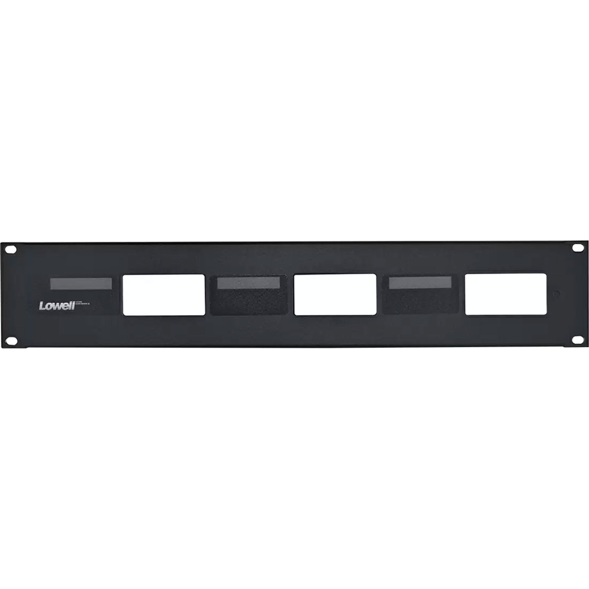 Lowell D3P-ID-2 Rack Panel for up to 3 Decora Devices (2U)