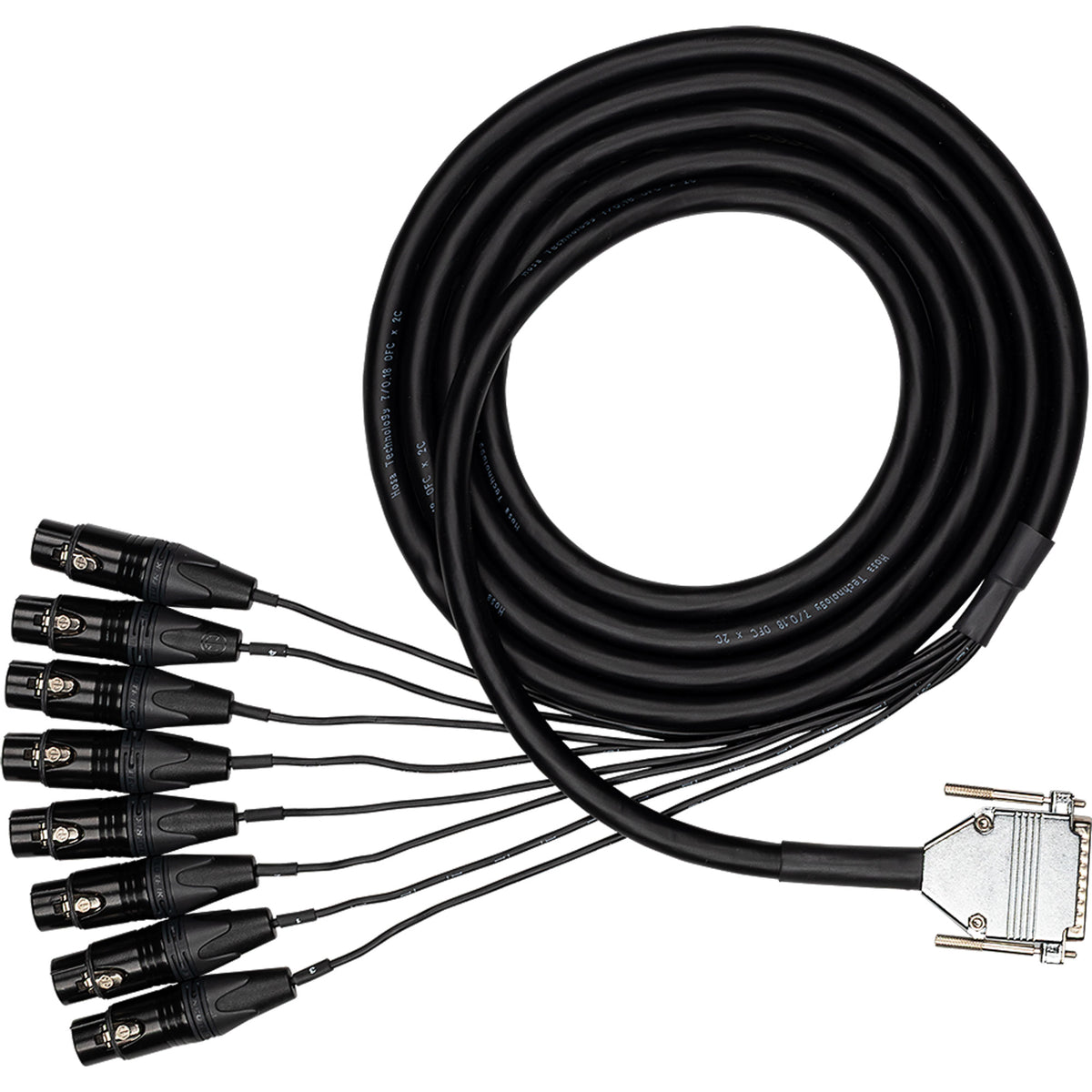 Hosa DBF-504 Edge 8-Channel Analog Snake DB25 to XLR3F (13.2')