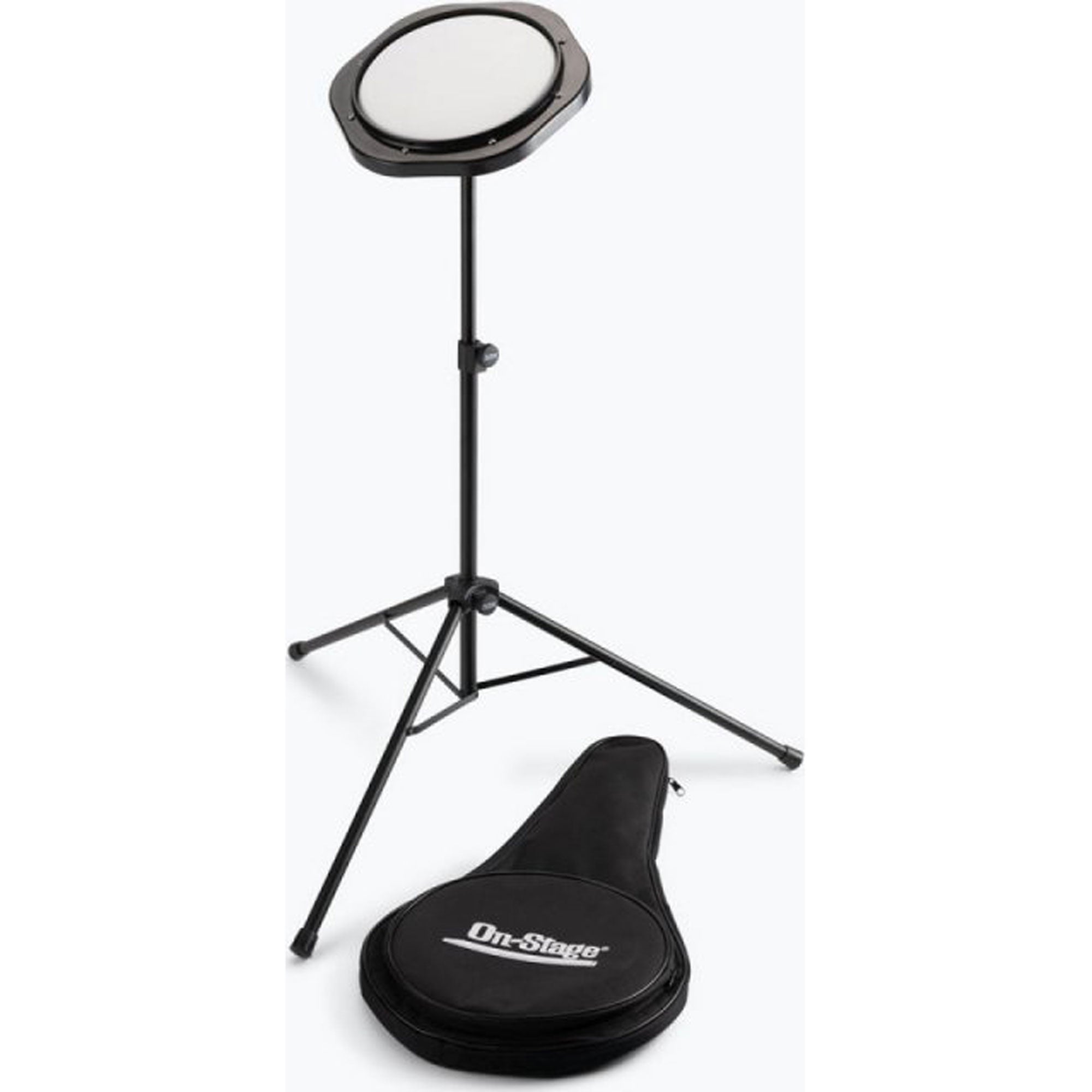 On-Stage DFP5500 Drum Practice Pad with Stand & Bag
