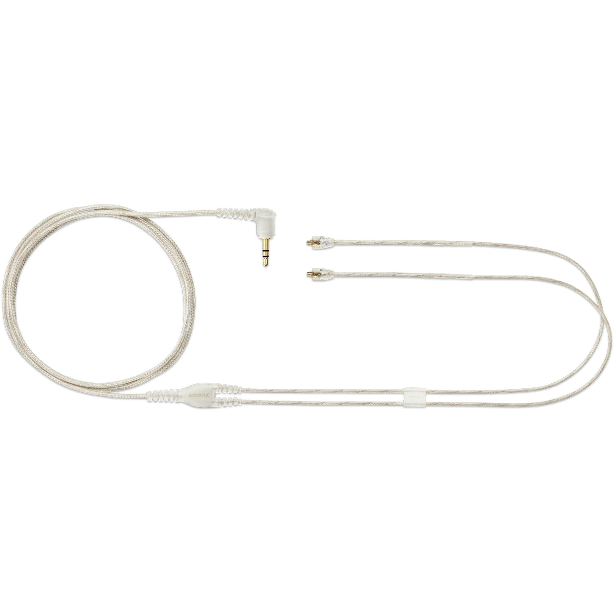 Shure EAC64CL Earphone Cable with Gold-Plated MMCX Connectors (Clear, 64")