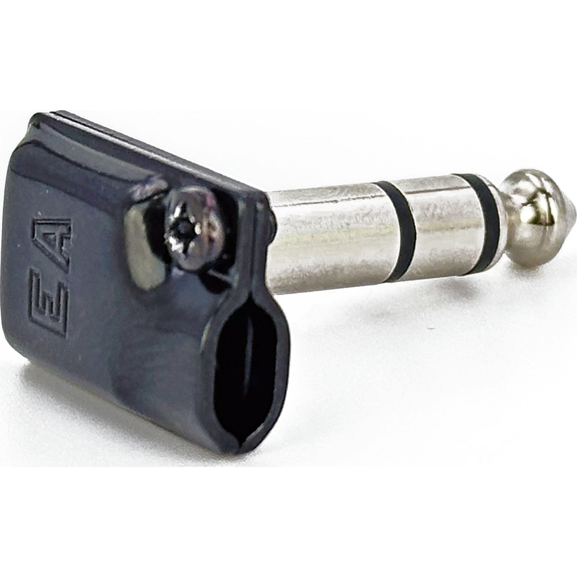 Evidence Audio ESP-RA-TRS-DM Tiny Pancake Right-Angle 1/4" TRS Stereo Cable Plug (Dual 4mm Cable)