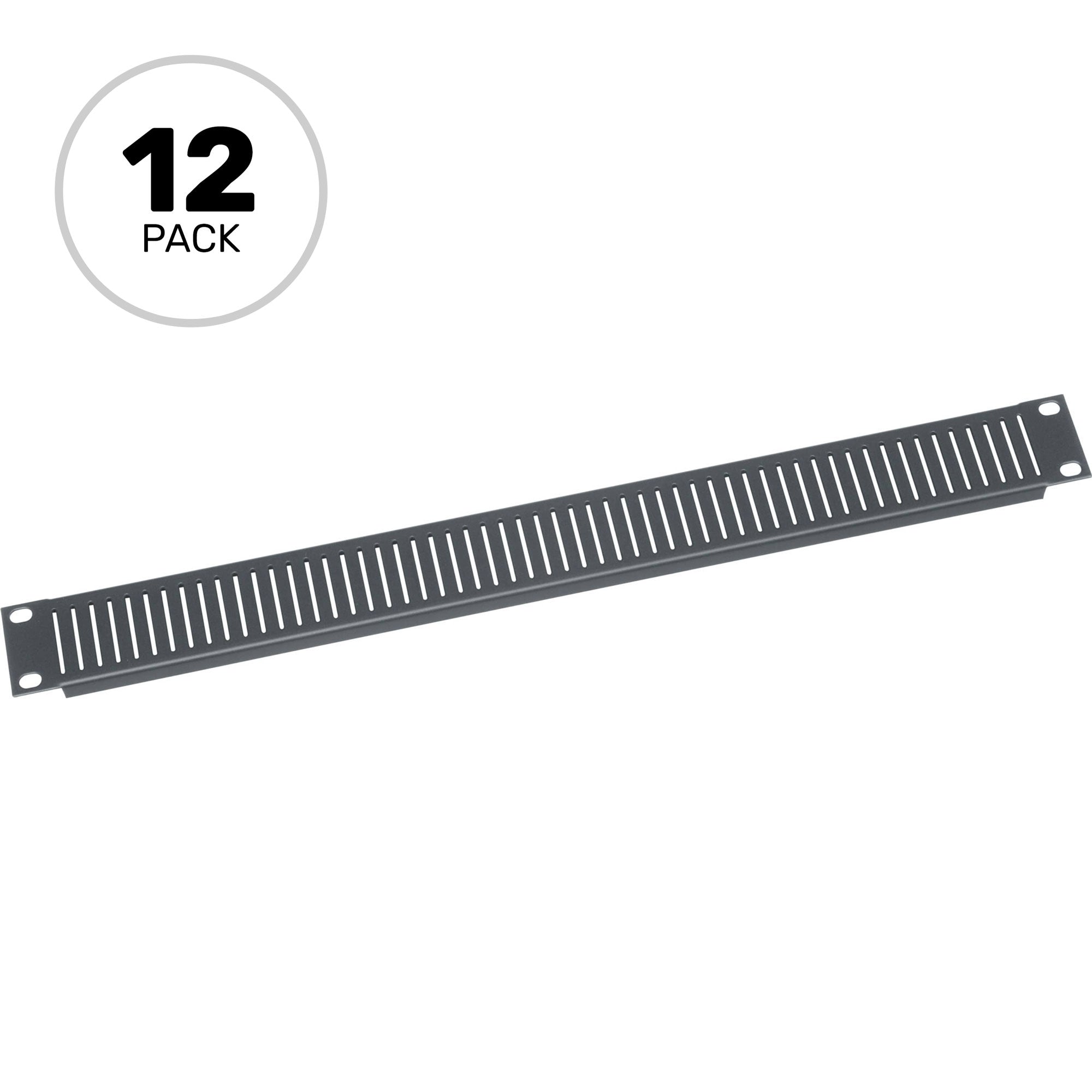 Middle Atlantic EVT1-CP12 Slotted Vent Panel 1U (12 Pack)