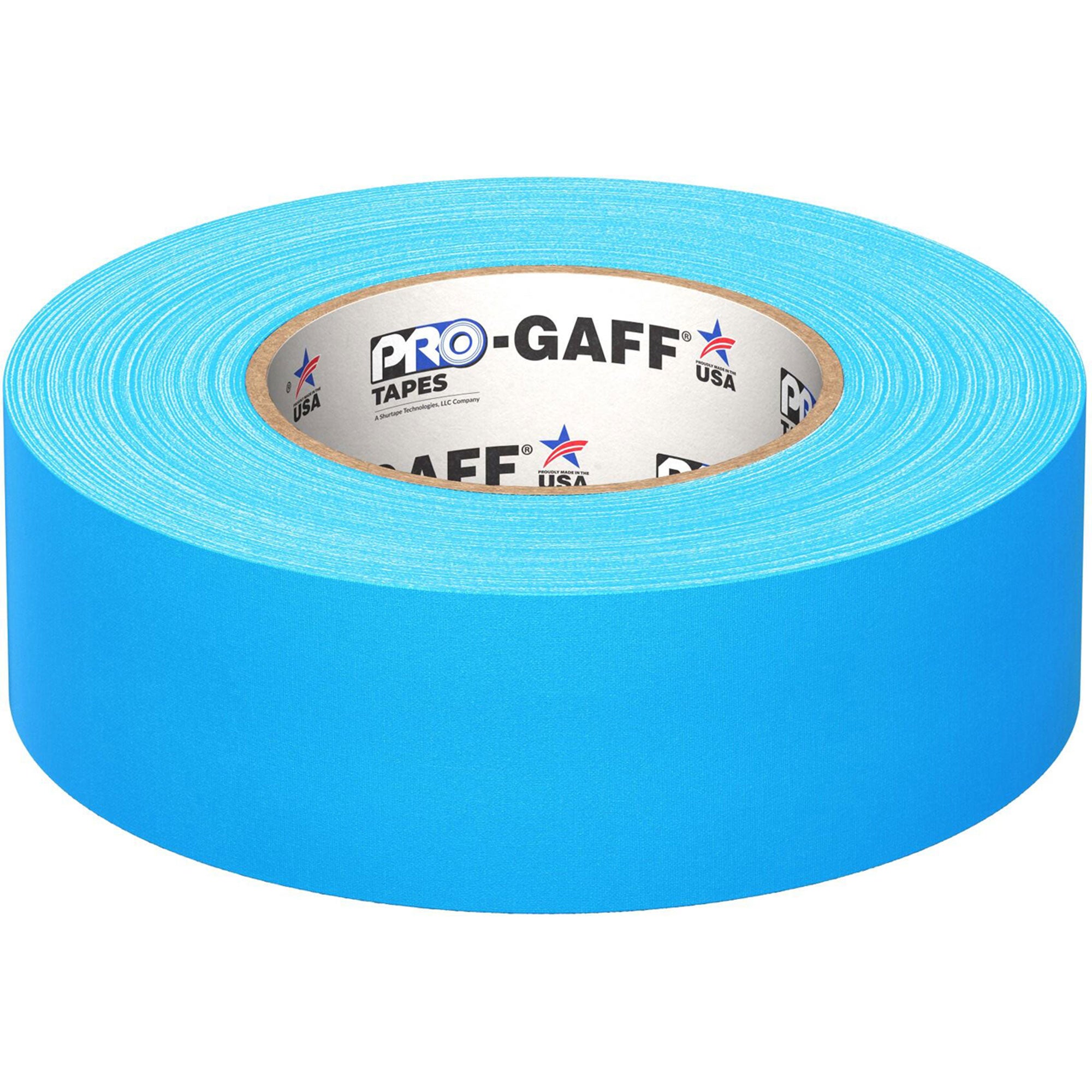 ProTapes Pro Gaff Premium Matte Cloth Gaffers Tape 2" x 50yds (Fluorescent Blue)